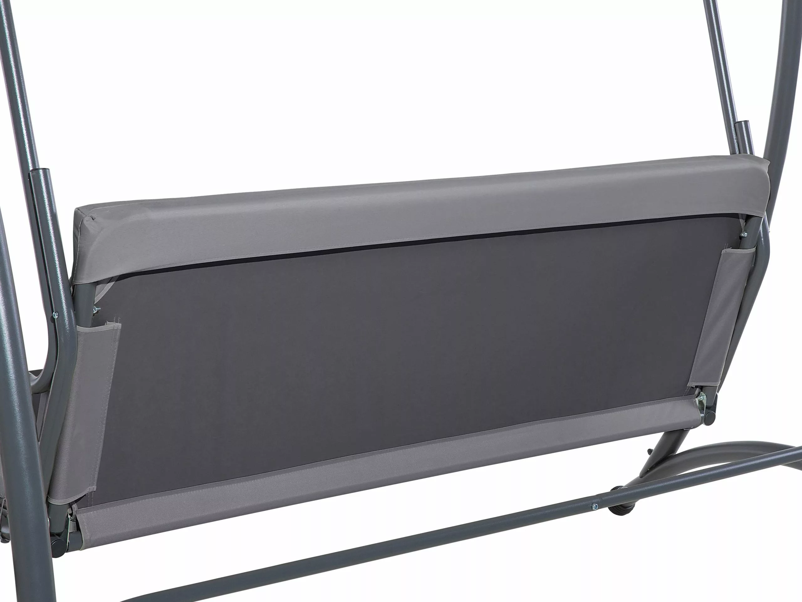 Beliani Schommelbank Donkergrijs TEMPLE - Afbeelding 10