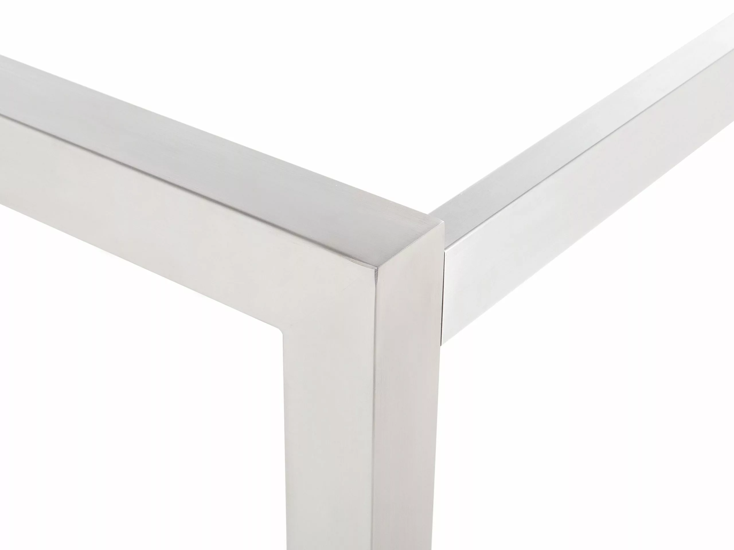 Beliani Tuintafel Graniet/RVS Zwart In Diverse Formaten GROSSETO - Afbeelding 6