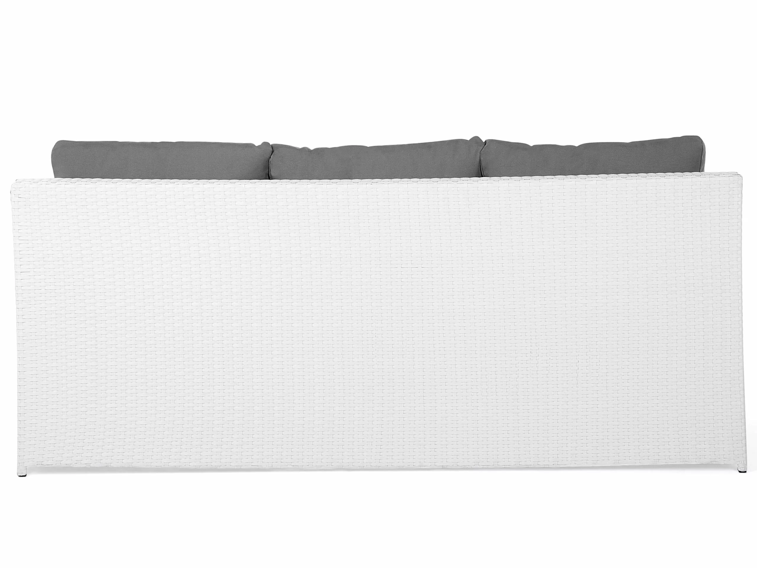 Beliani Loungeset 6-zits Rotan Wit ROMA - Afbeelding 4