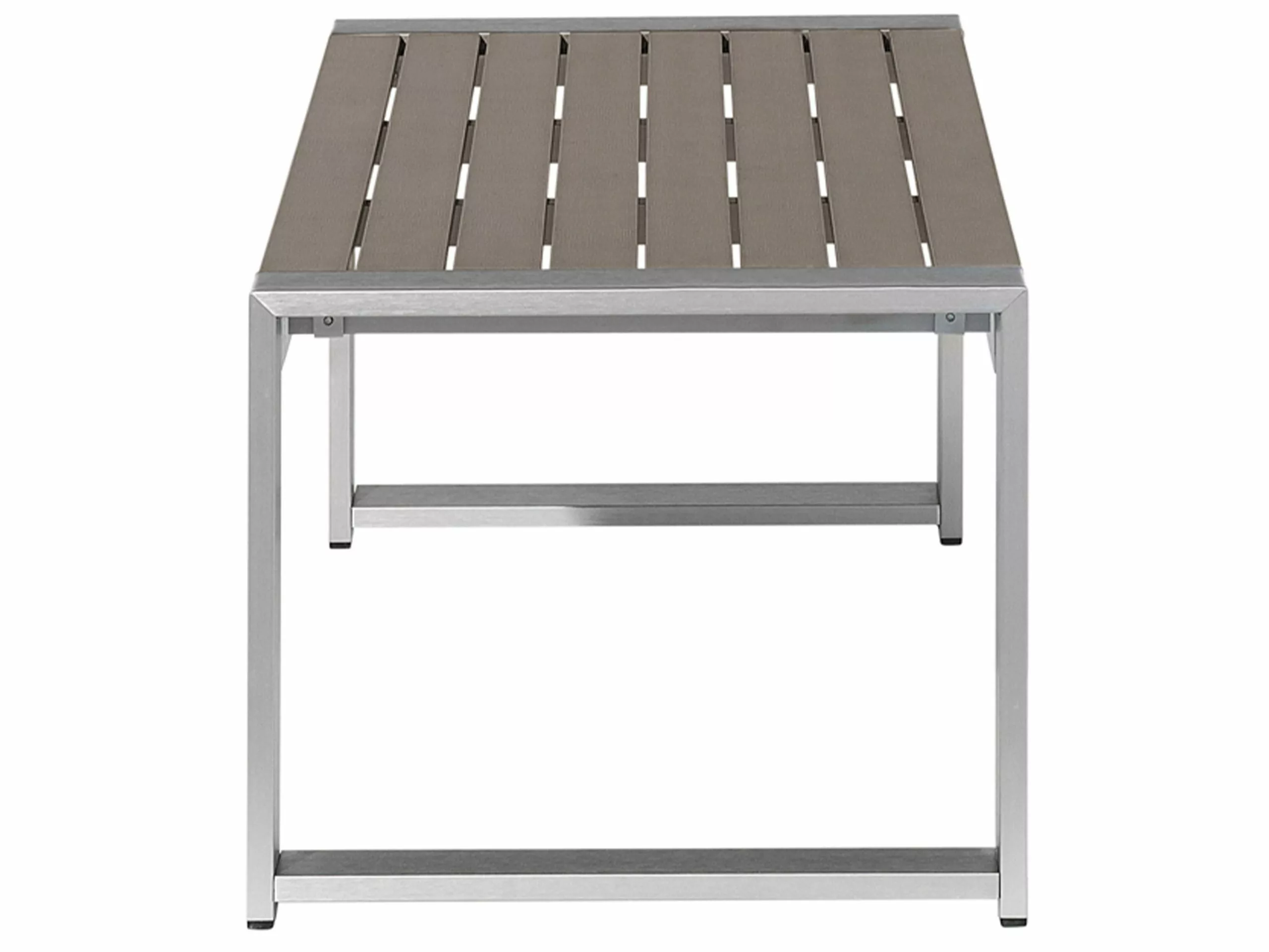Beliani Tuintafel Auminium Donkergrijs 90 X 50 Cm SALERNO - Afbeelding 4