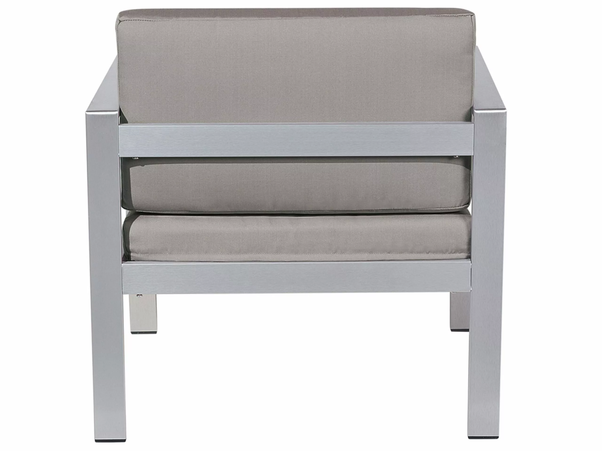 Beliani Loungeset 4-zits Aluminium Donkergrijs SALERNO - Afbeelding 10
