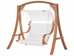 Beliani Schommelbank Beige APRILIA