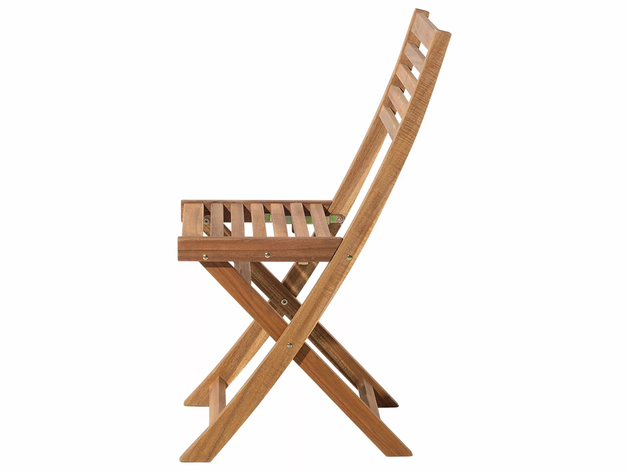 Beliani Balkonset Acaciahout Lichtbruin FIJI - Afbeelding 8