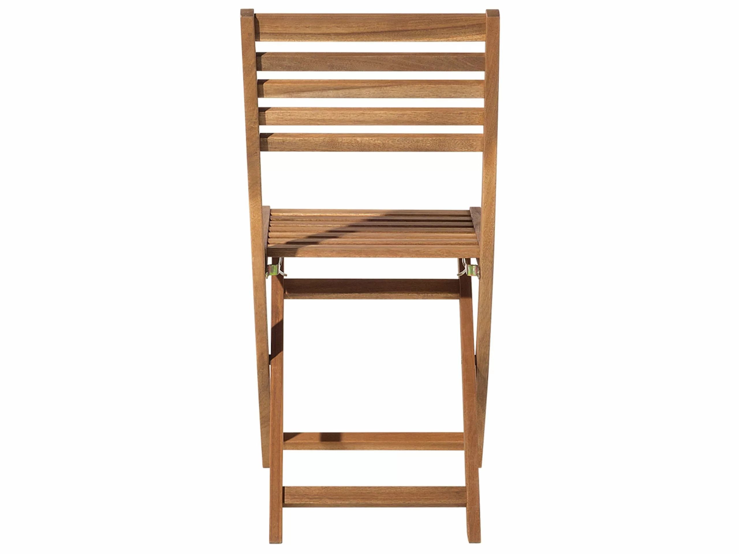 Beliani Balkonset Acaciahout Lichtbruin/geel FIJI - Afbeelding 10