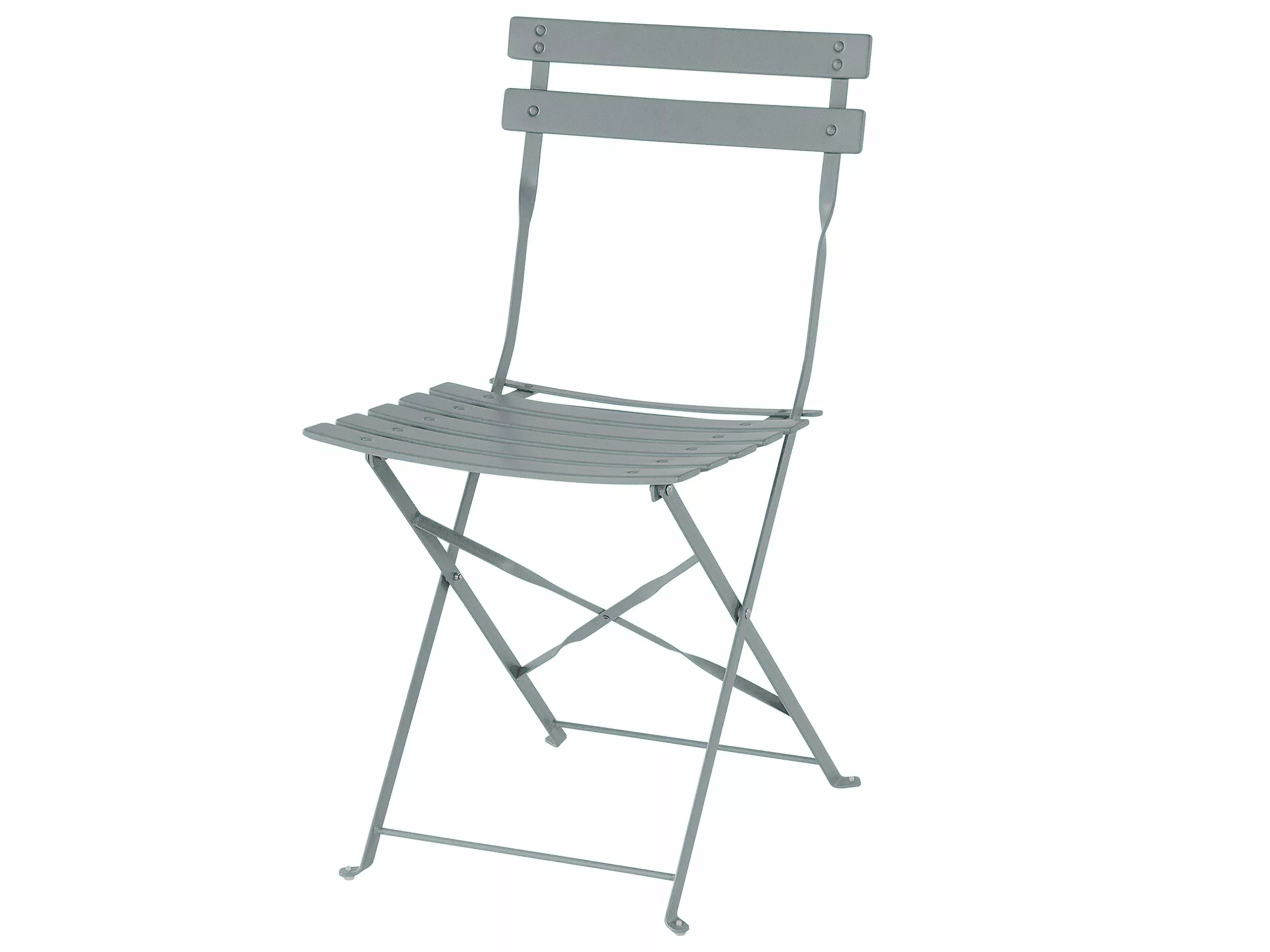 Beliani Balkonset Metaal Grijs FIORI - Afbeelding 4