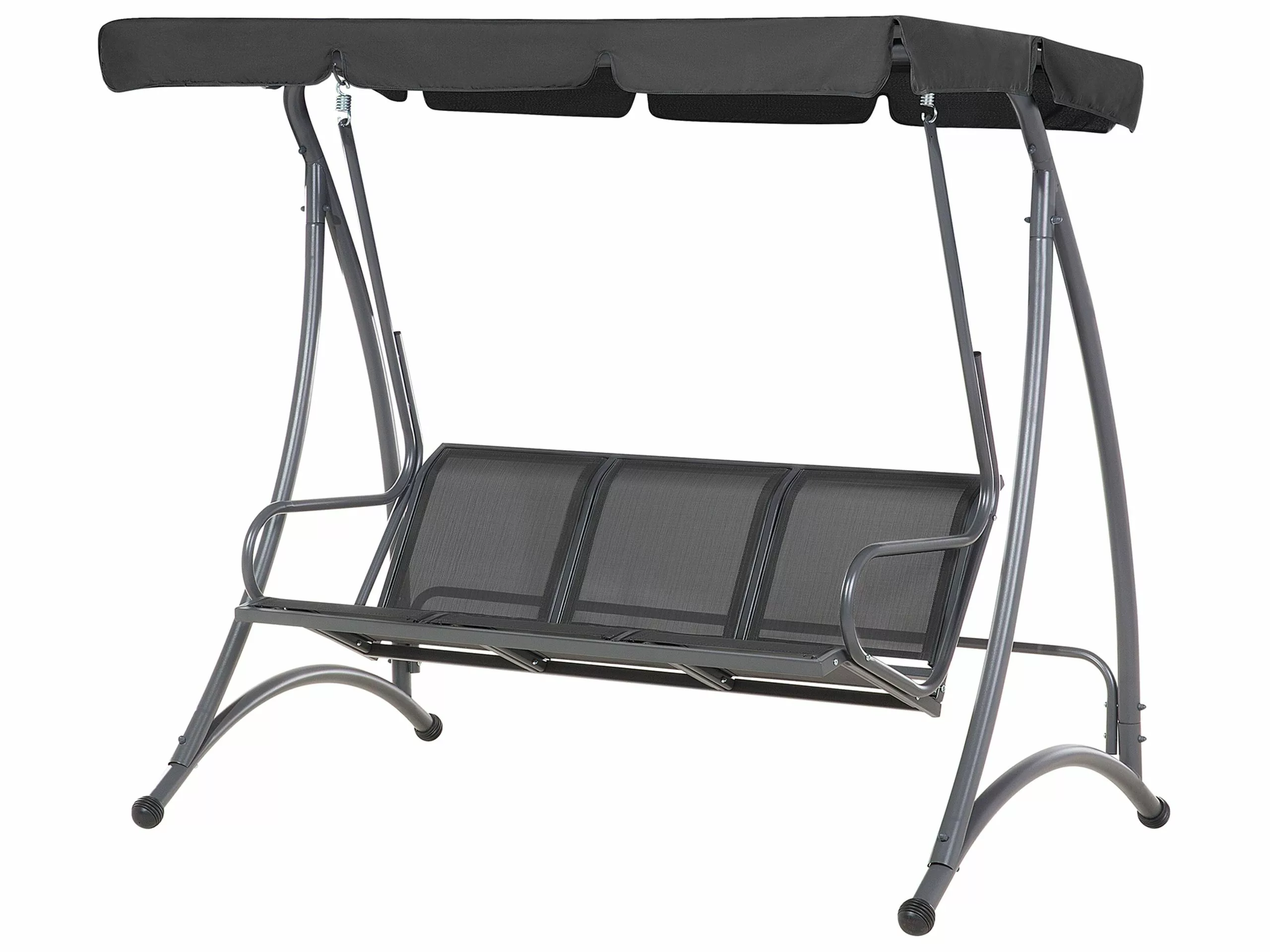 Beliani Schommelbank Zwart BOGART
