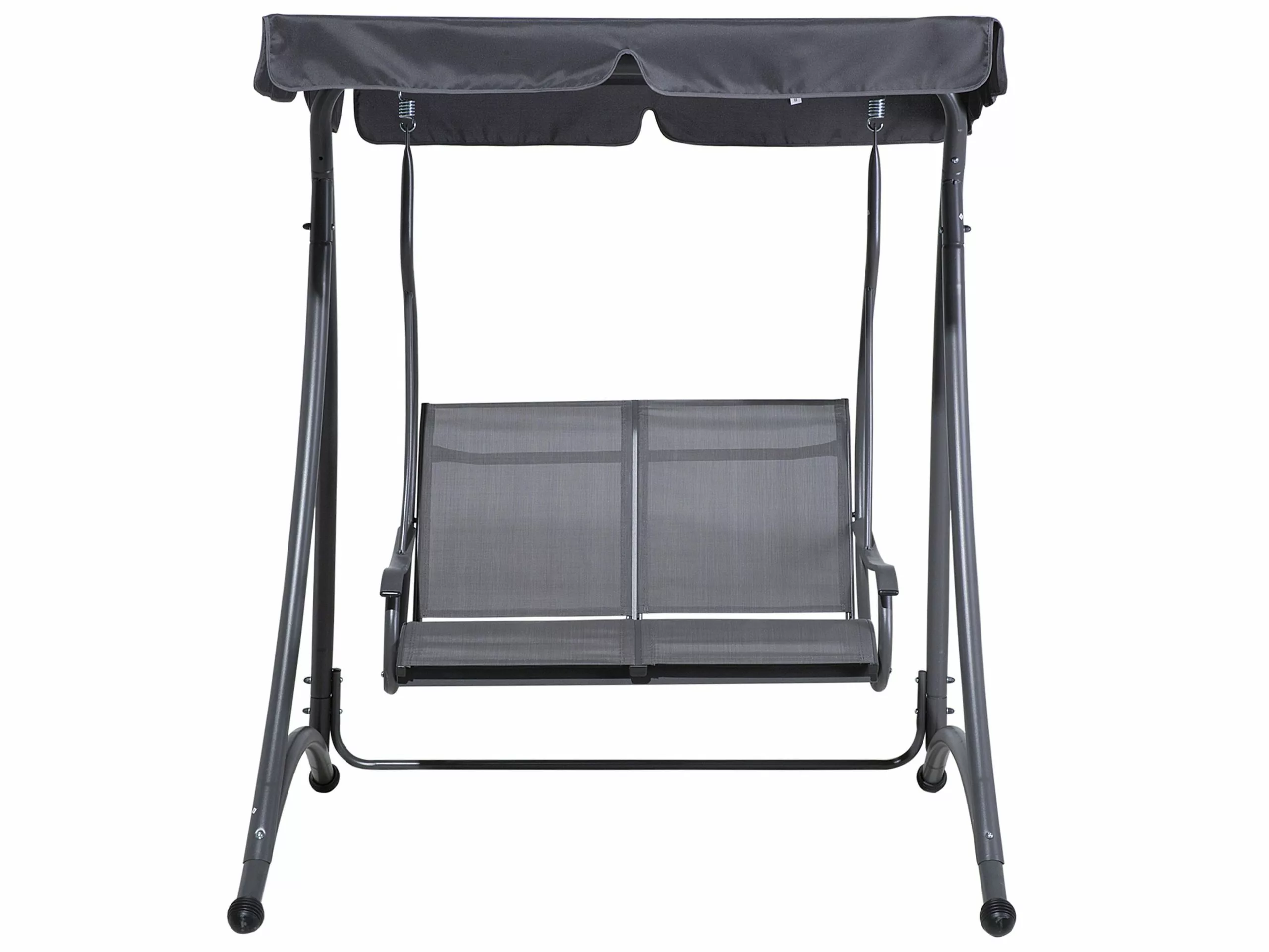 Beliani Schommelbank Grijs TESERO - Afbeelding 4