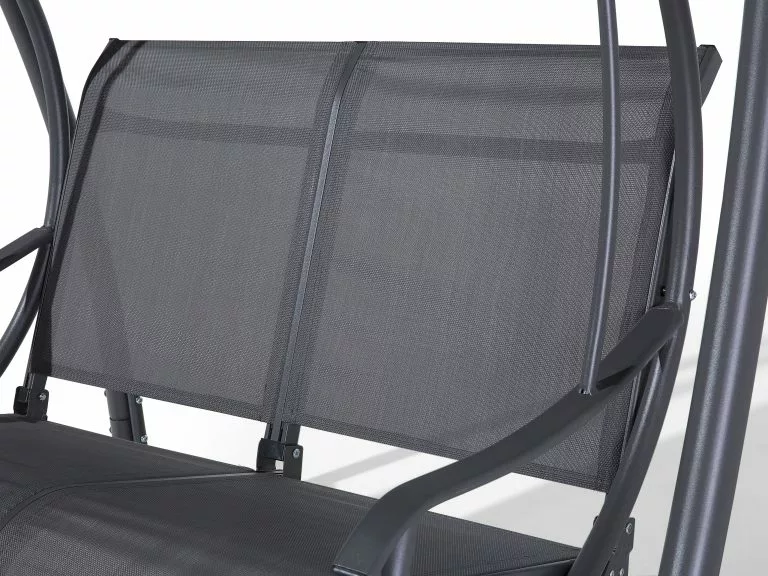 Beliani Schommelbank Grijs TESERO - Afbeelding 8