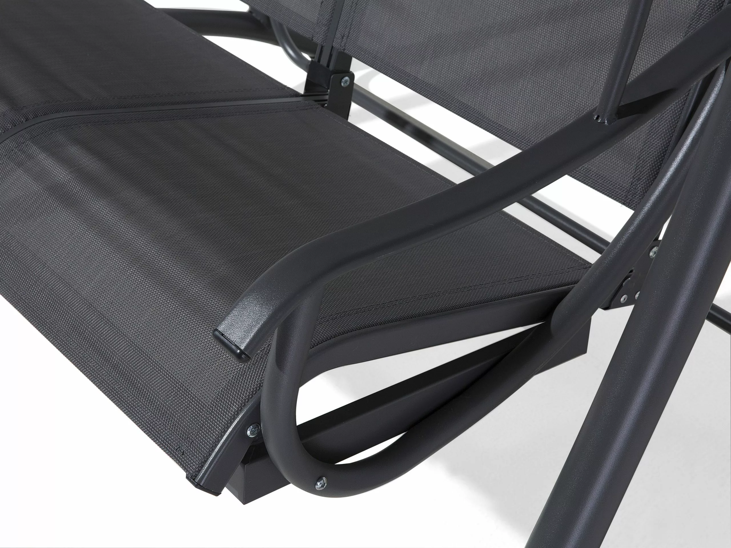 Beliani Schommelbank Grijs TESERO - Afbeelding 9