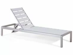 Beliani Ligstoel Aluminium Wit NARDO