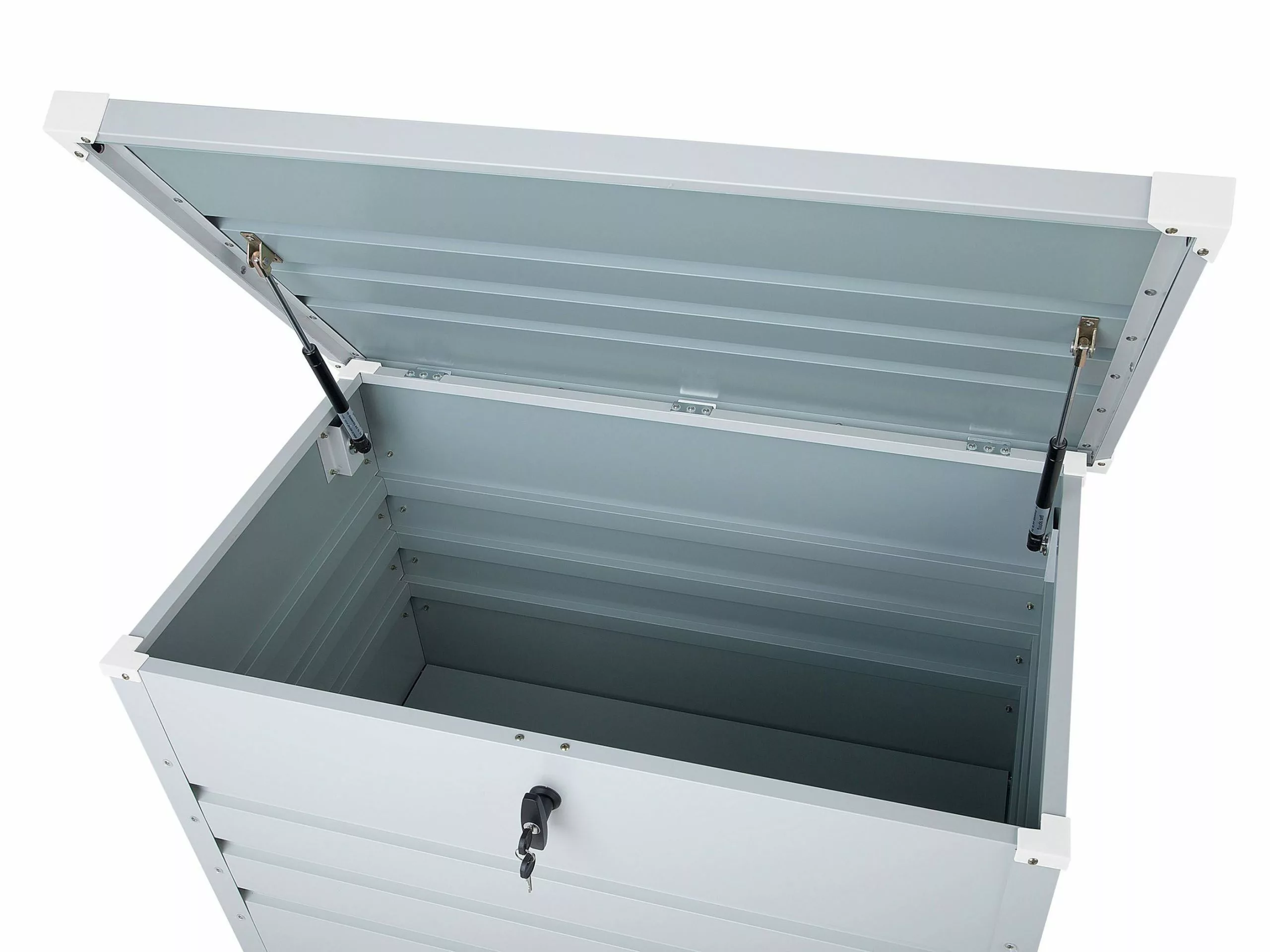 Beliani Kussenbox Staal Lichtgrijs CEBROSA S - Afbeelding 8