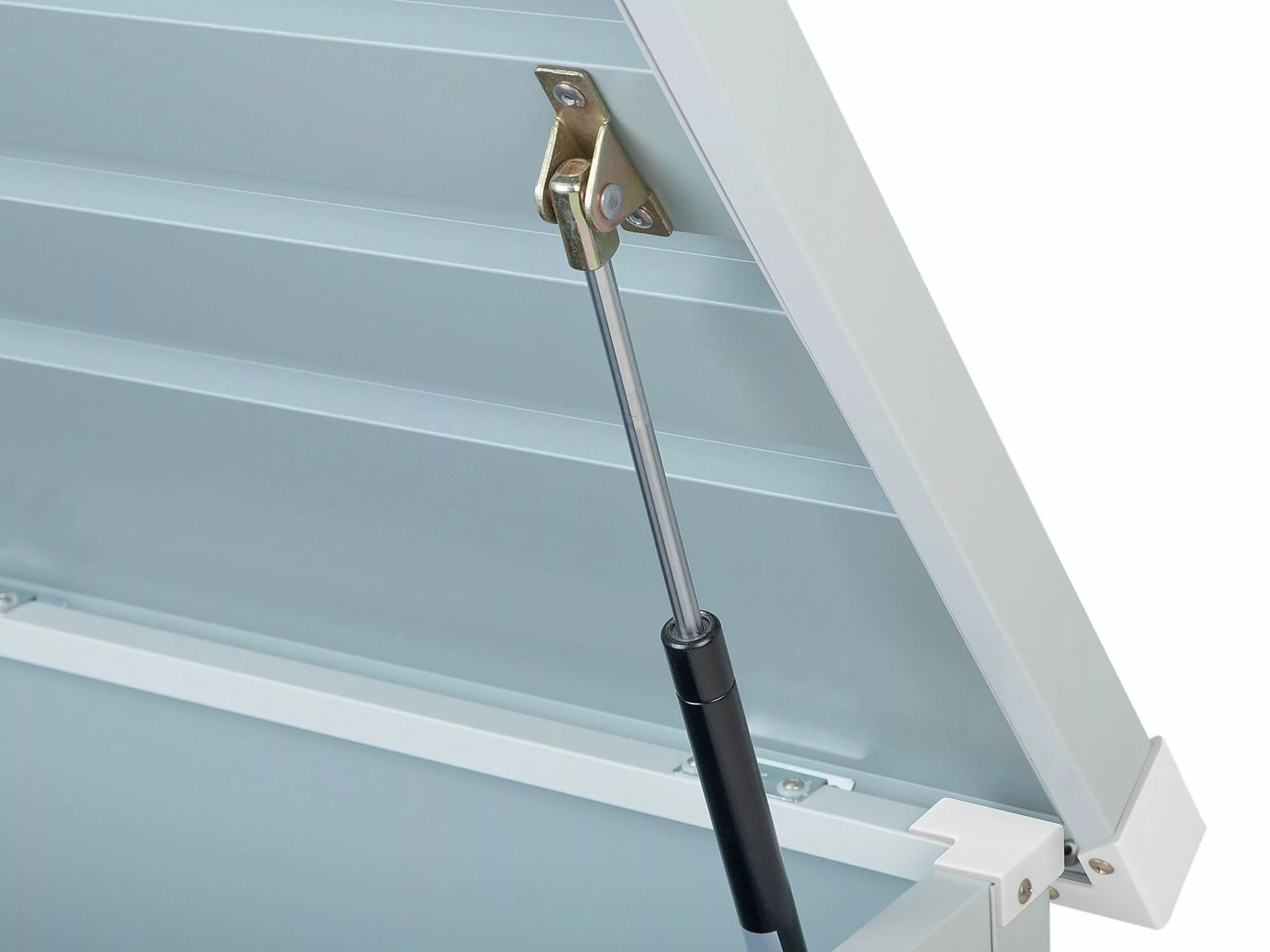 Beliani Kussenbox Staal Lichtgrijs CEBROSA S - Afbeelding 9