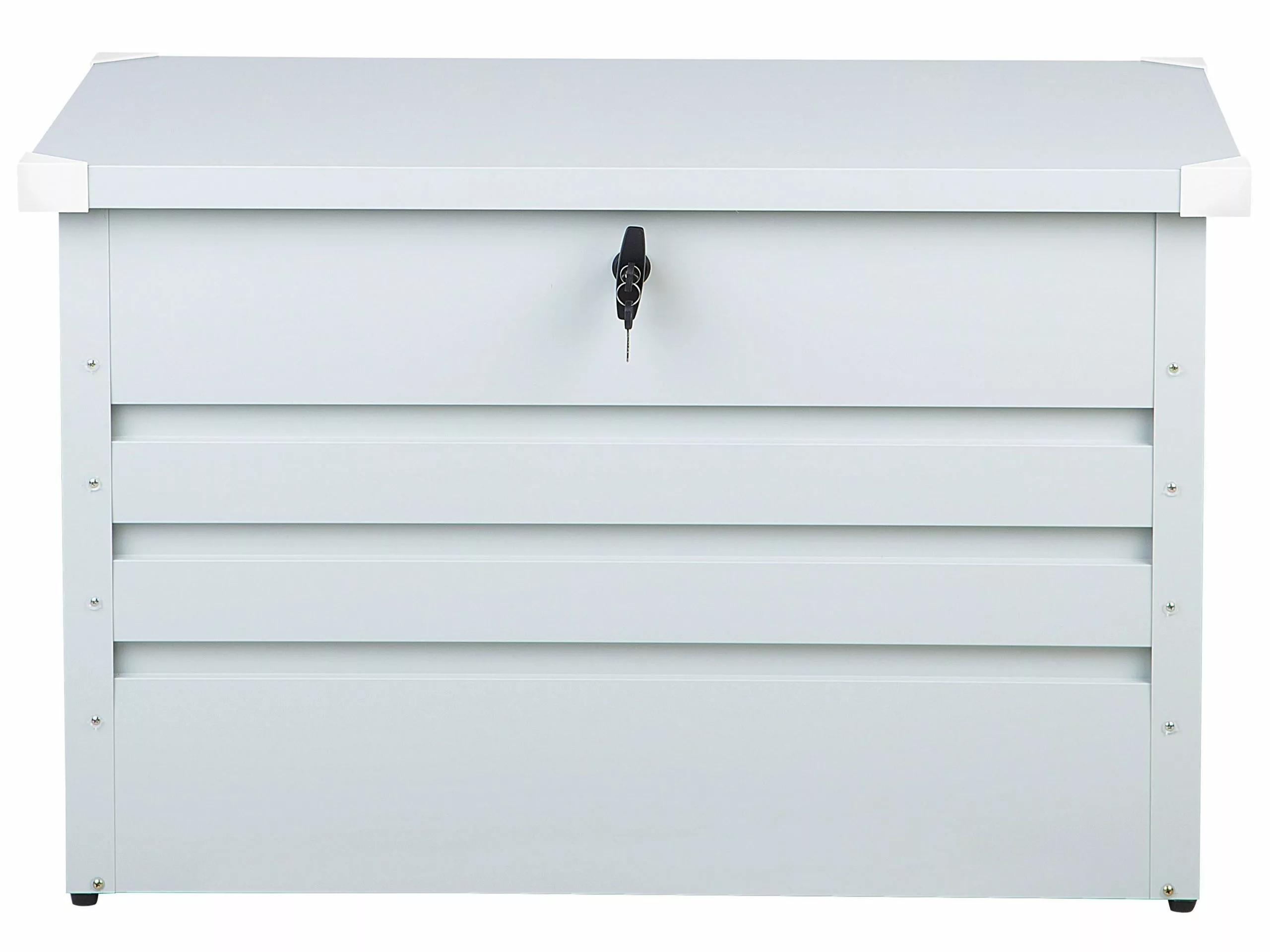 Beliani Kussenbox Staal Lichtgrijs CEBROSA S - Afbeelding 5