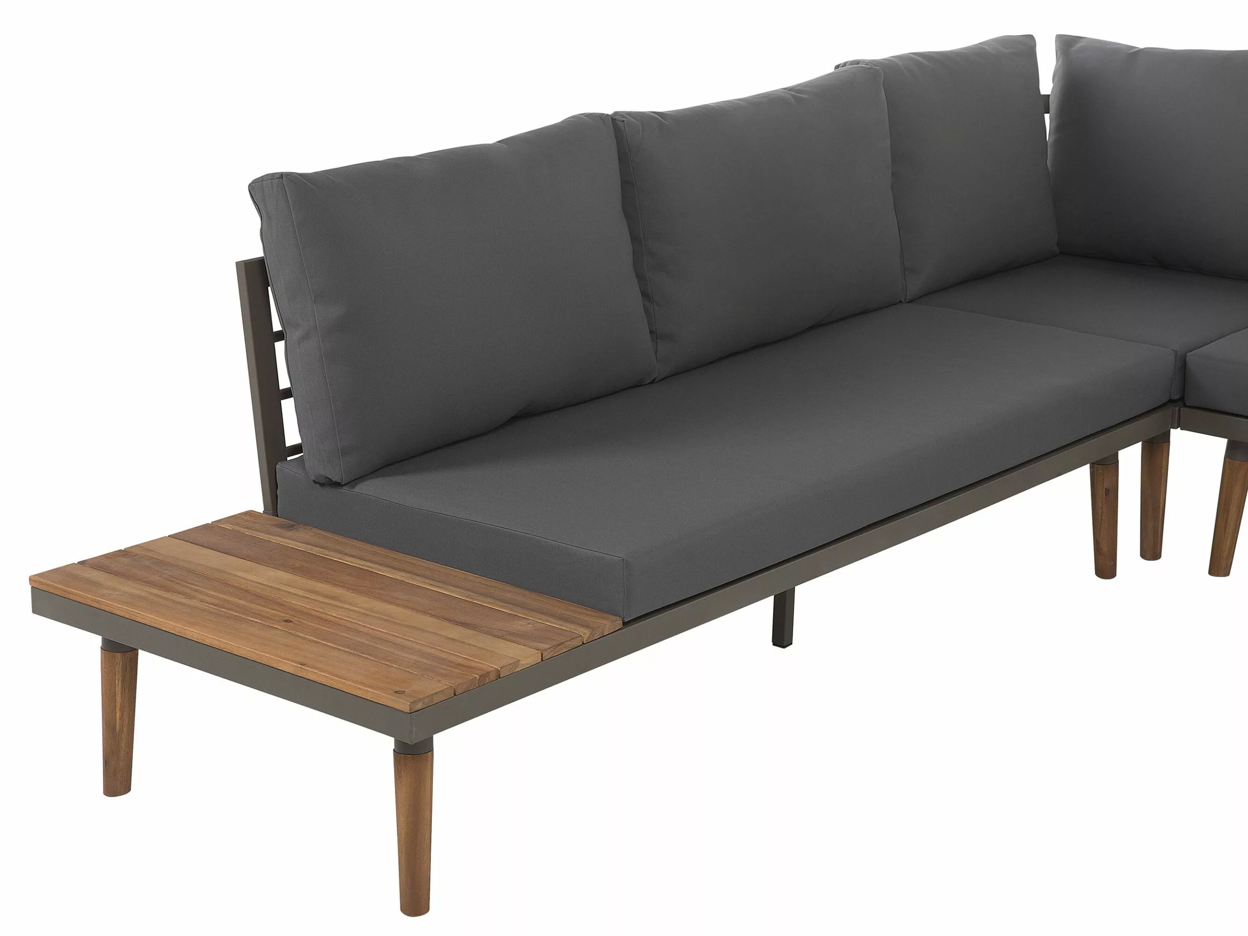 Beliani Loungeset 5-zits Acaciahout Grijs CORATO - Afbeelding 6