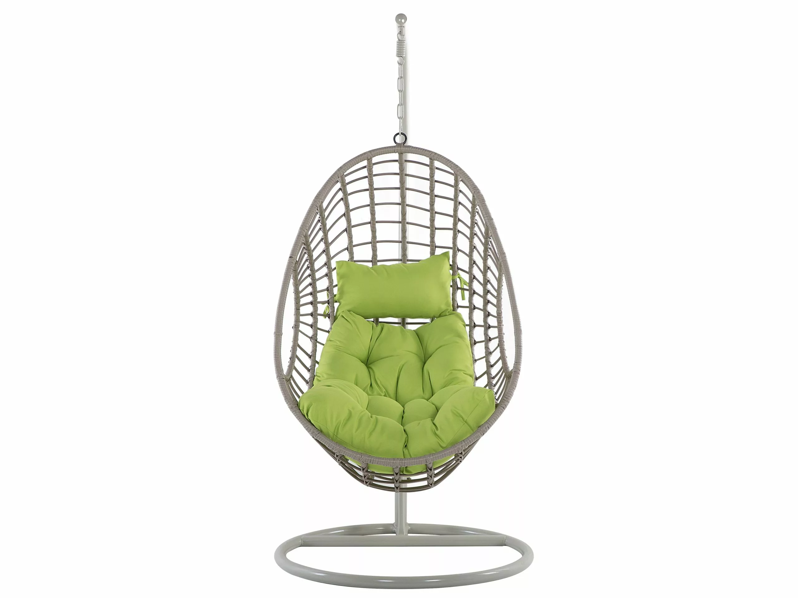 Beliani Hangstoel Met Standaard Rotan Taupe ARPINO - Afbeelding 5