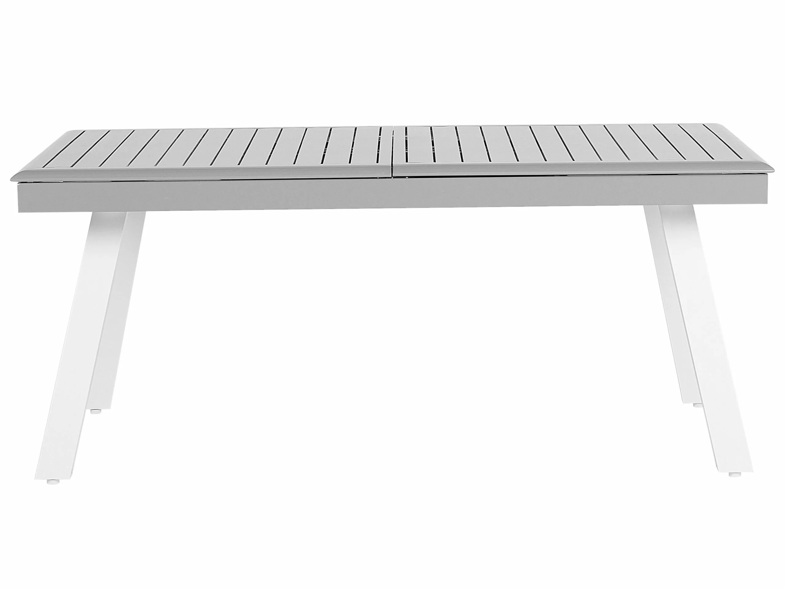 Beliani Tuintafel Uitschuifbaar Aluminium Grijs 175 / 255 X 100 Cm PERETA - Afbeelding 6