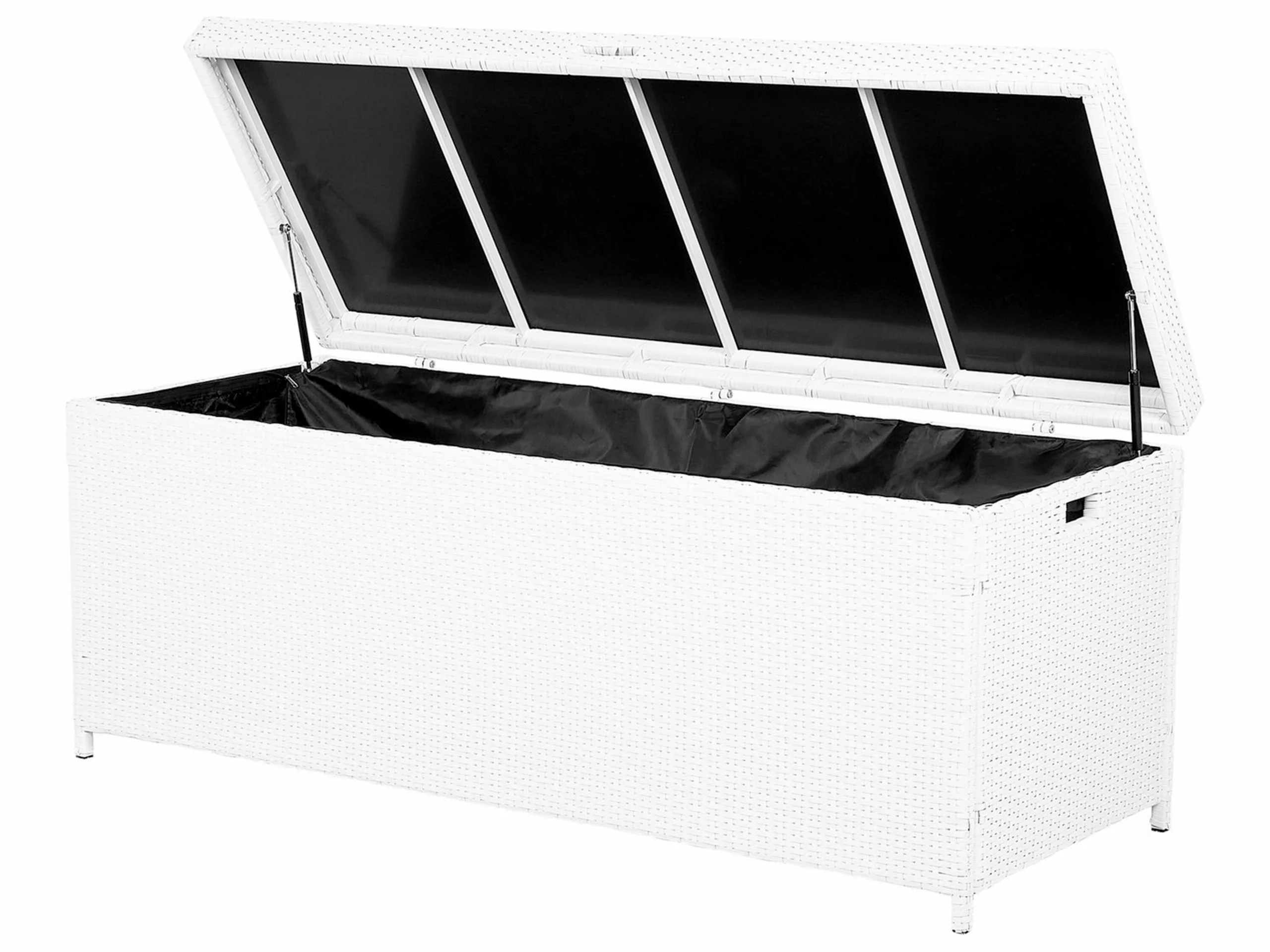 Beliani Kussenbox Rotan Wit 158 X 63 Cm MODENA