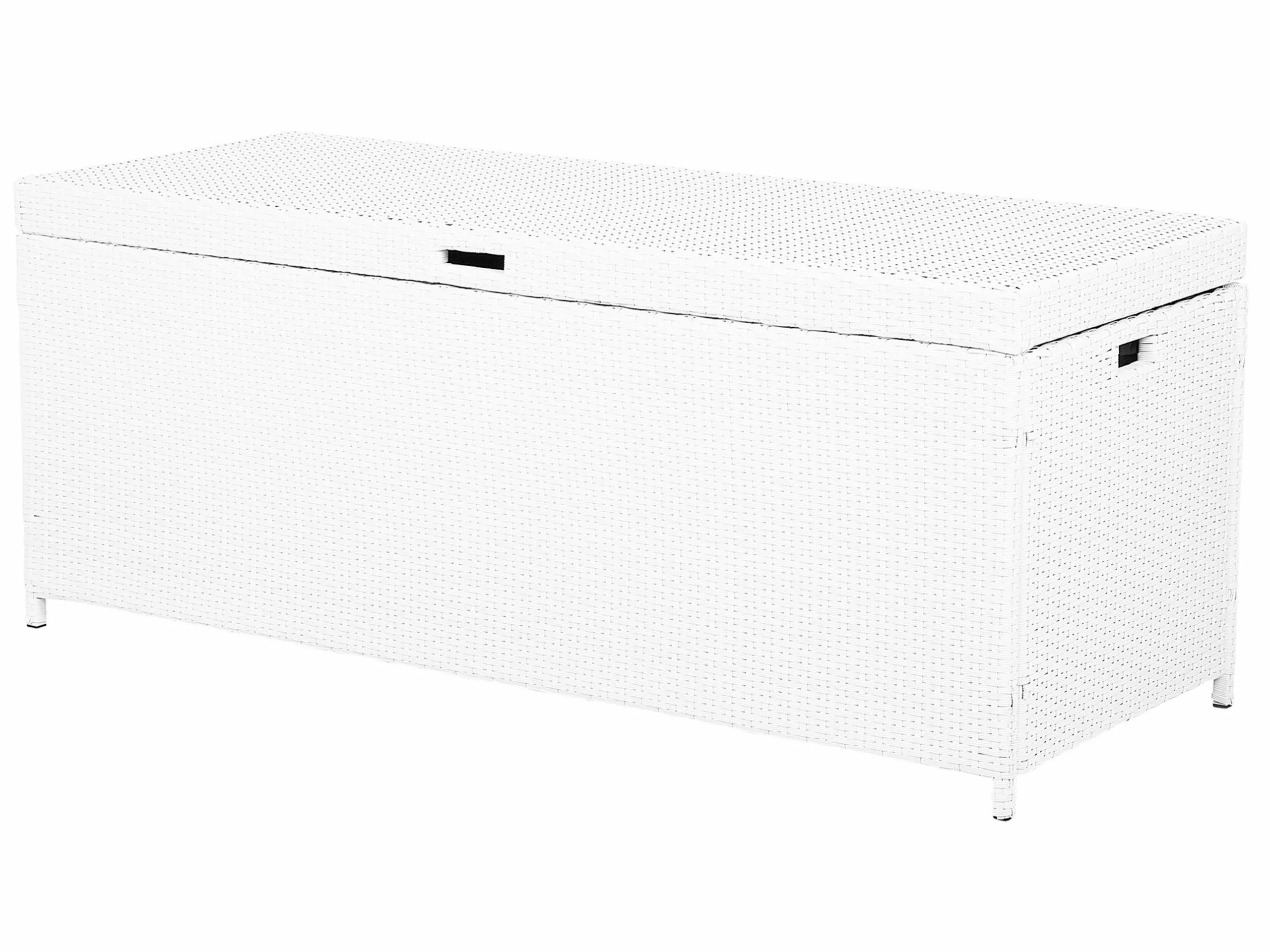 Beliani Kussenbox Rotan Wit 158 X 63 Cm MODENA - Afbeelding 4