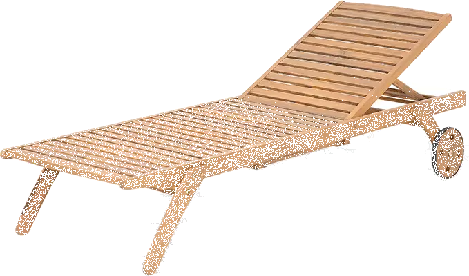 Beliani Ligstoel Acaciahout Taupe CESANA - Afbeelding 9