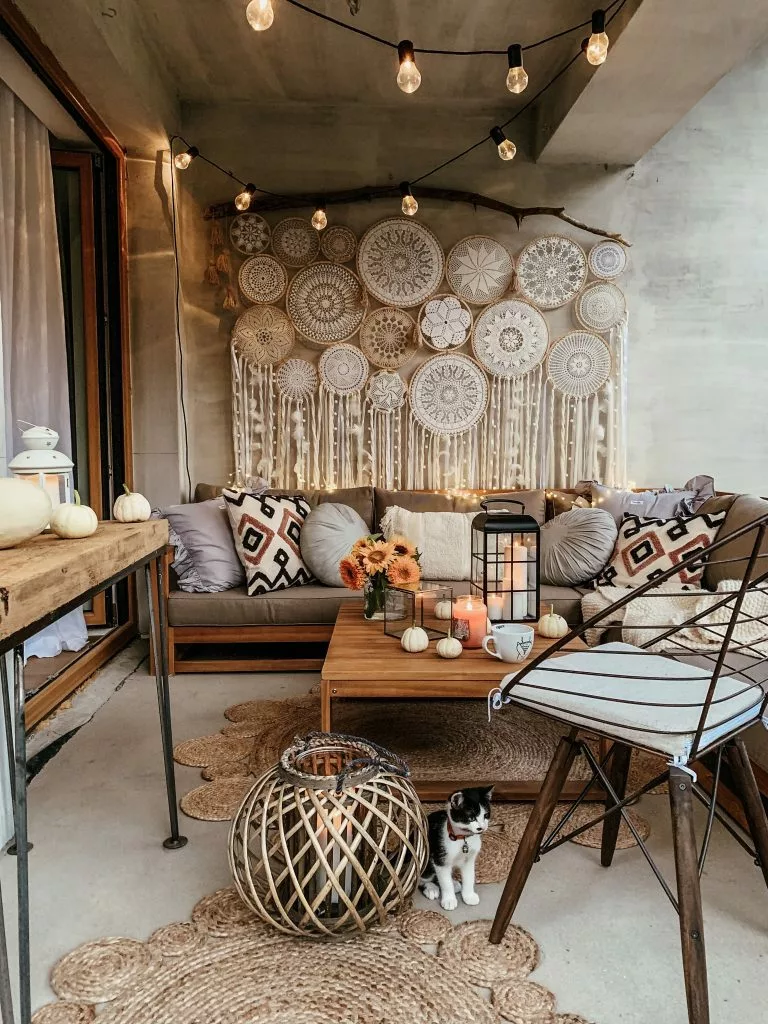 Beliani Loungeset 4-zits Acaciahout Taupe TIMOR - Afbeelding 5