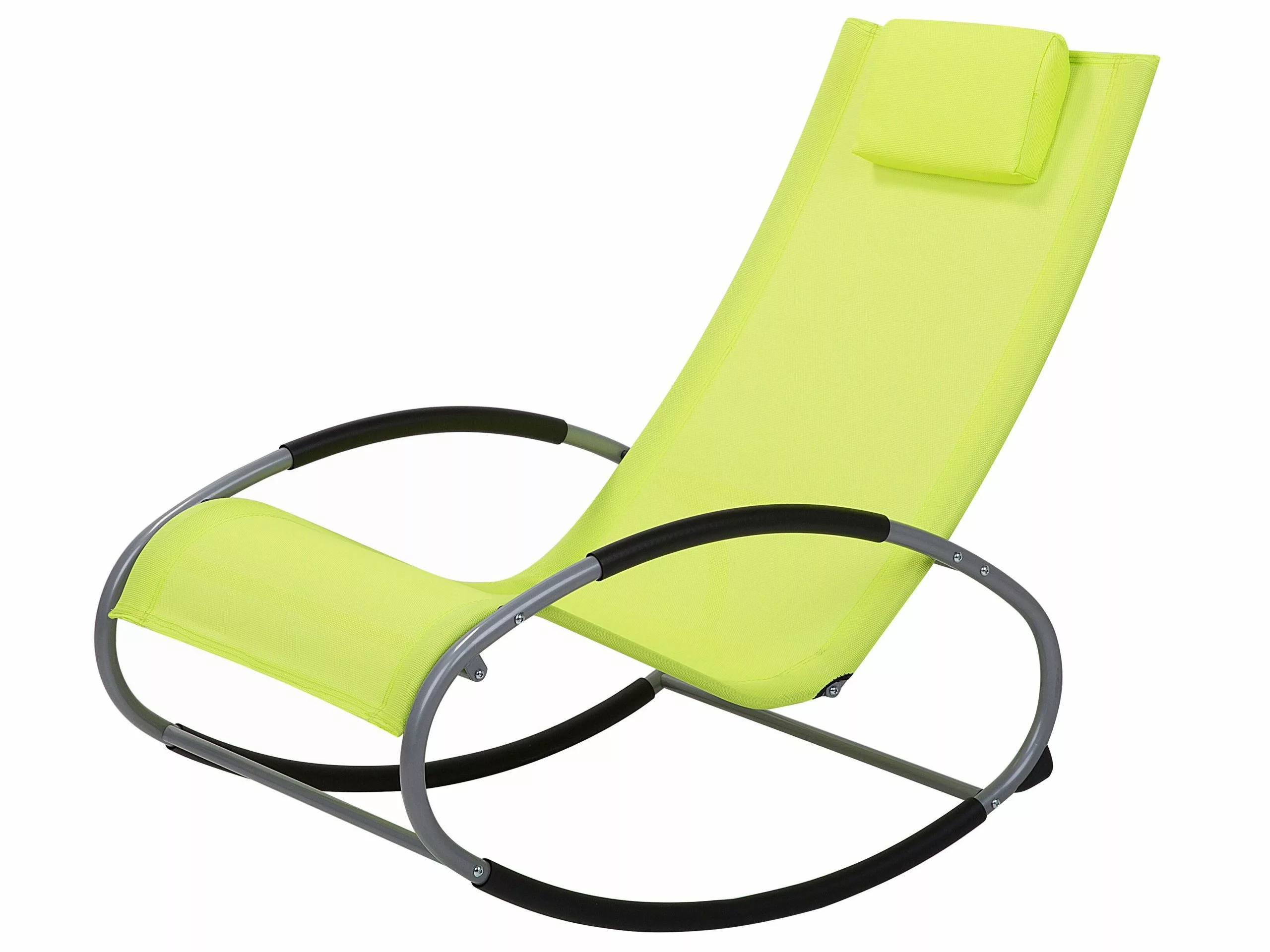 Beliani Ligstoel Lichtgroen CAMPO - Afbeelding 3