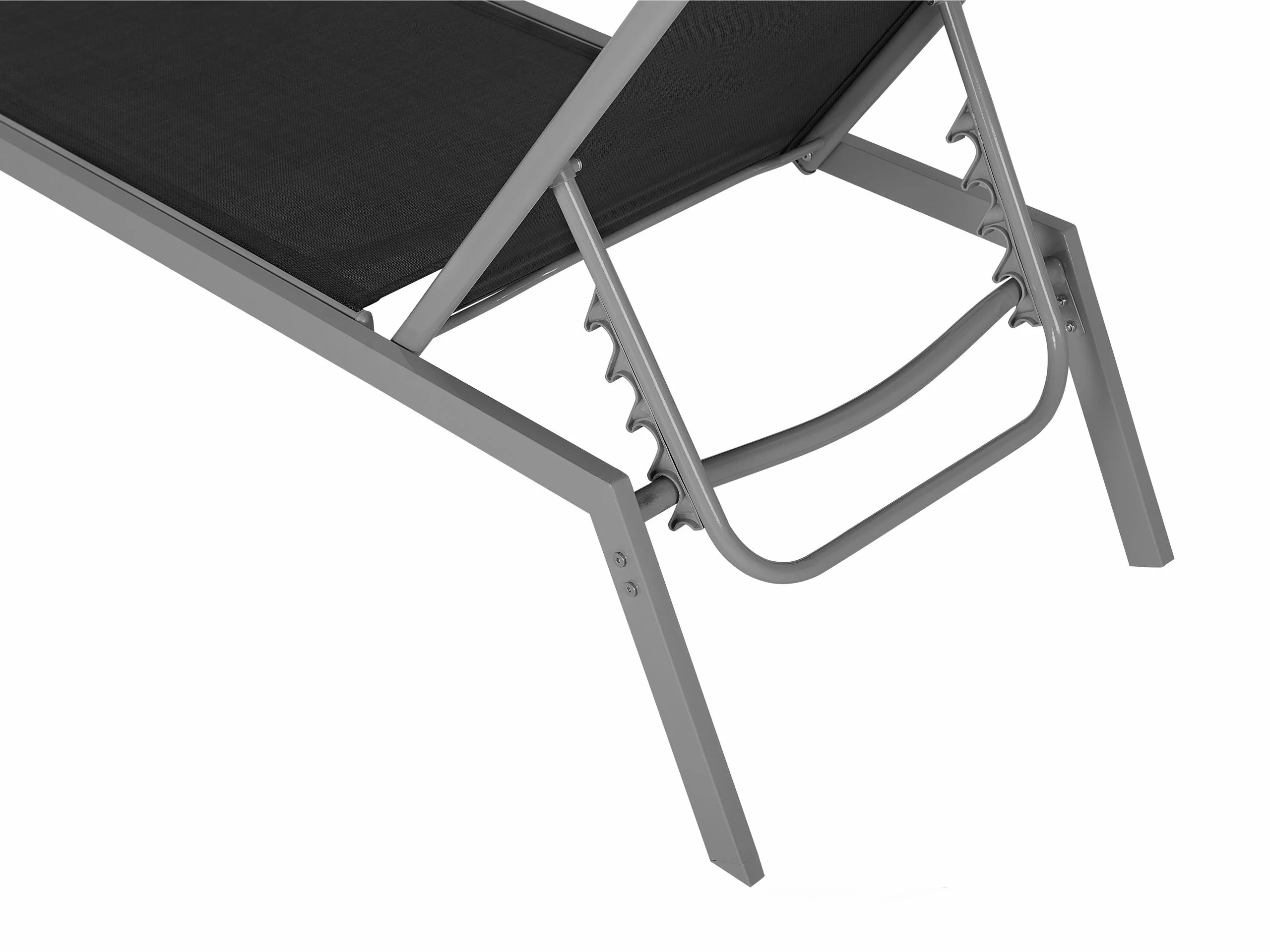 Beliani Ligstoel Staal Zwart NOLI - Afbeelding 8