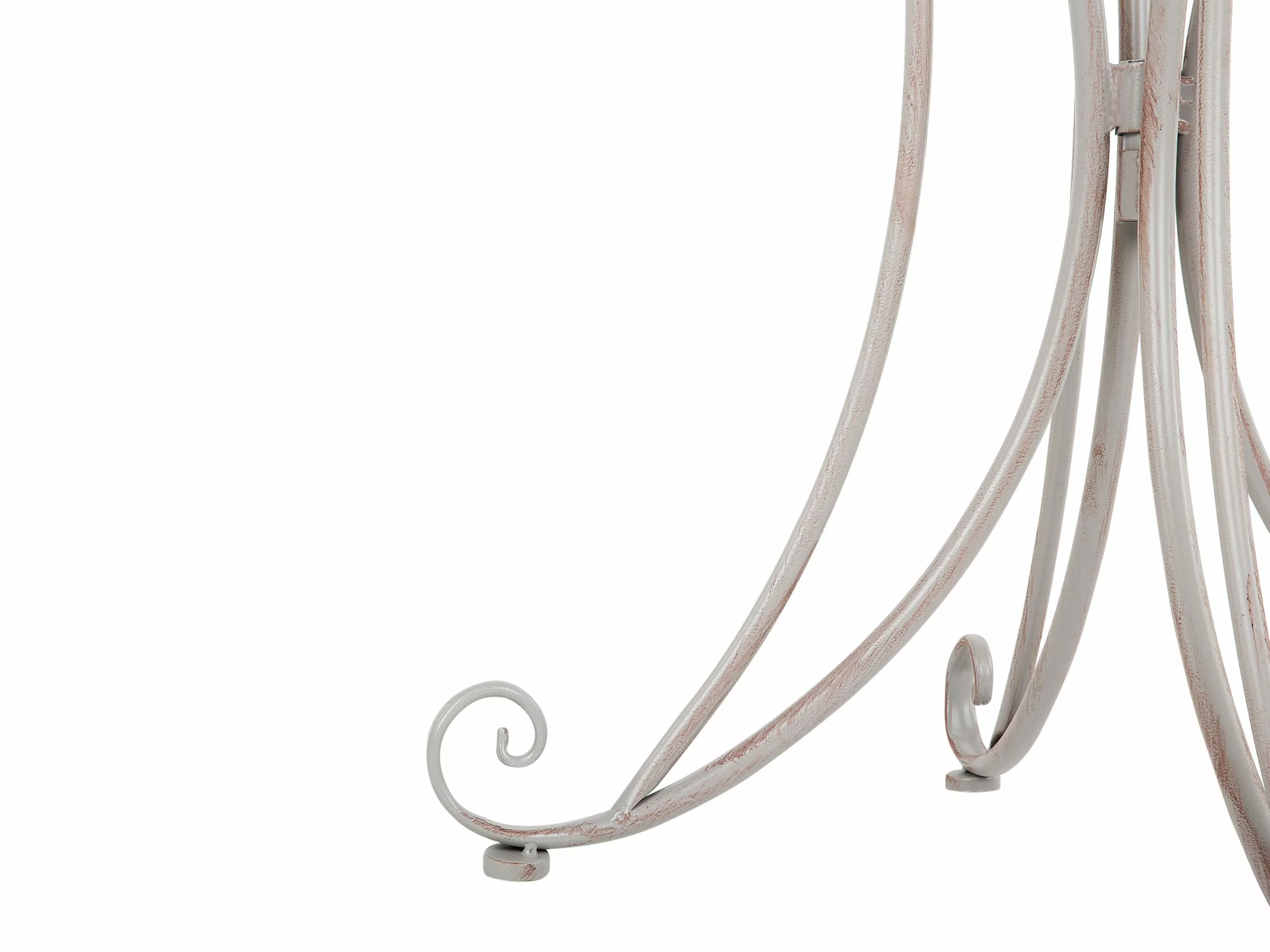 Beliani Balkontafel Metaal Grijs ø 71 Cm CILENTO - Afbeelding 7