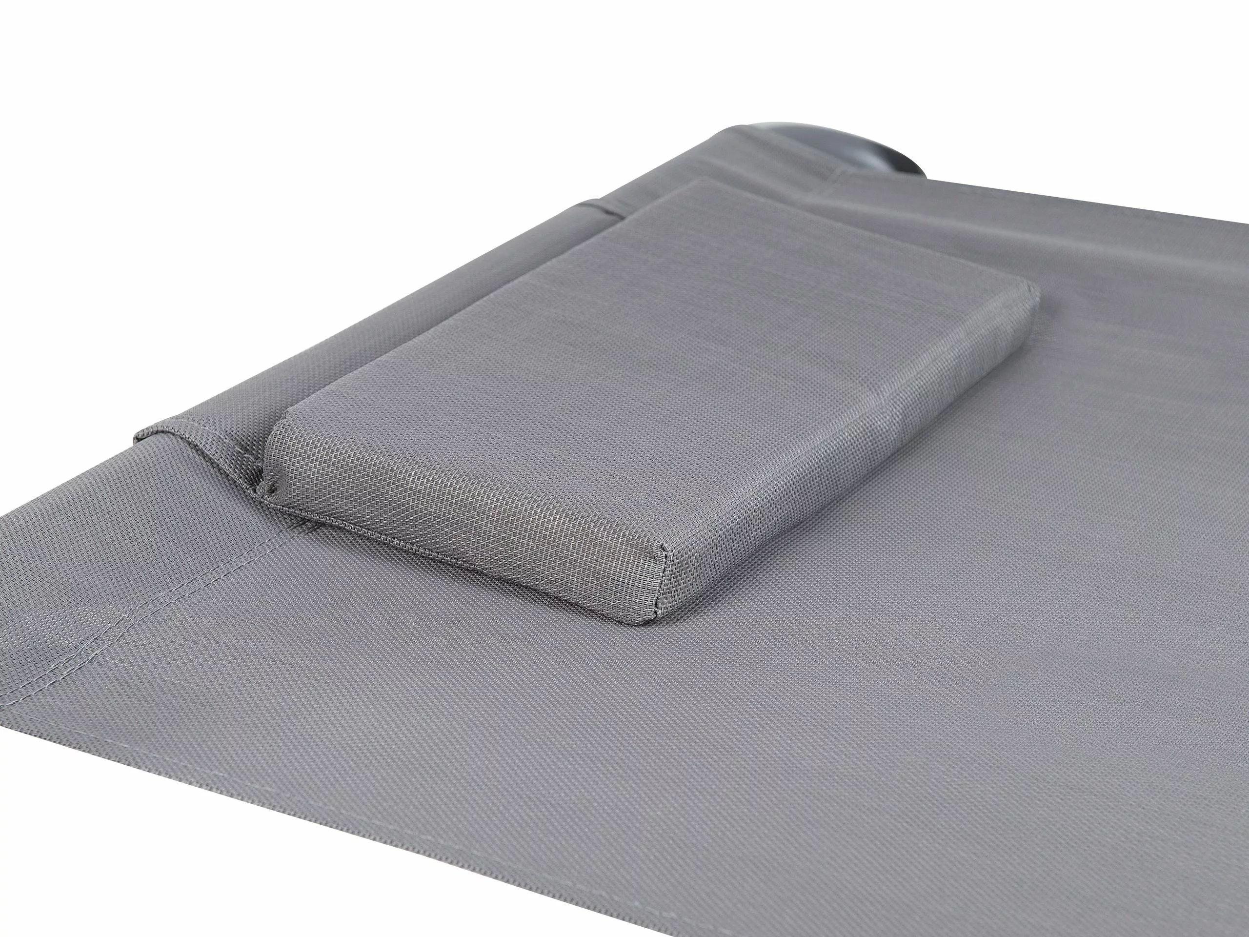 Beliani Ligstoel Staal Grijs TERNO - Afbeelding 8