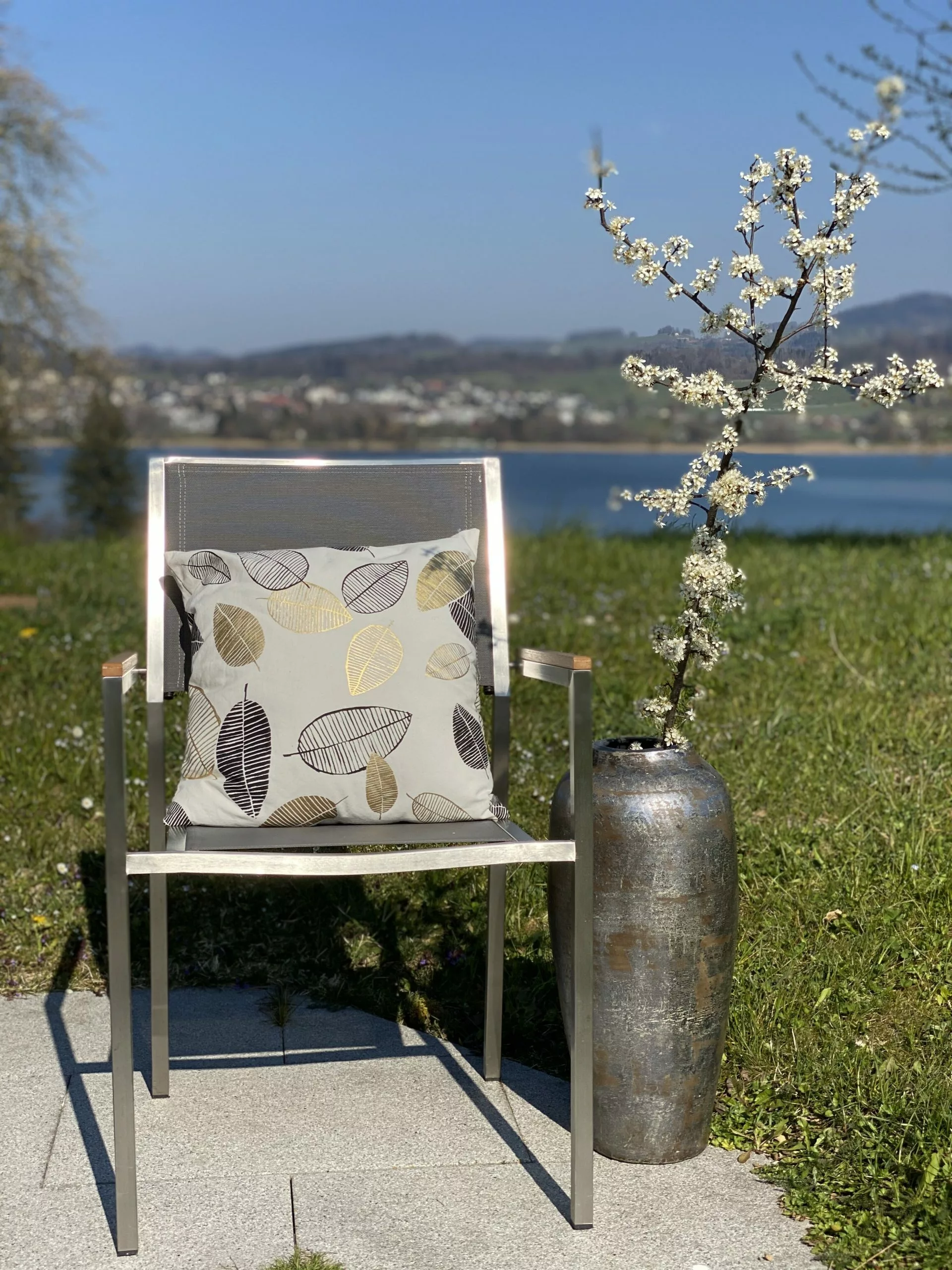 Beliani Tuinstoel Set Van 6 RVS Grijs GROSSETO - Afbeelding 4