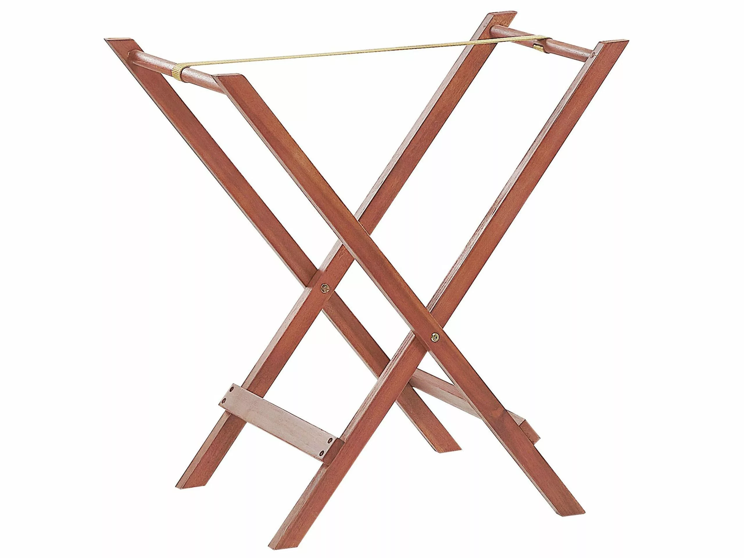 Beliani Bijzettafel Donkerbruin TOSCANA - Afbeelding 4