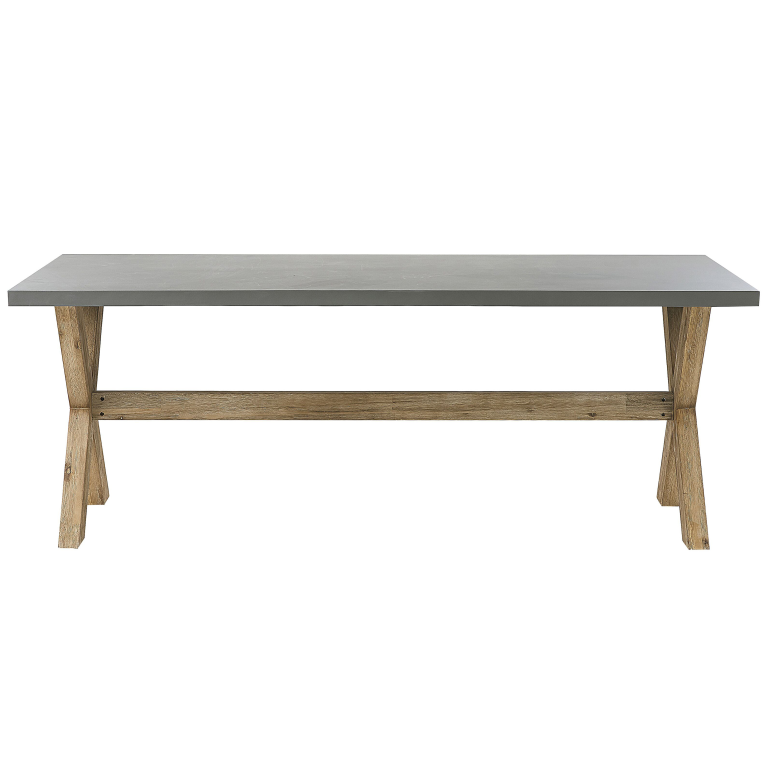 Beliani Tuintafel Beton Grijs 200 X 100 Cm OLBIA - Afbeelding 6