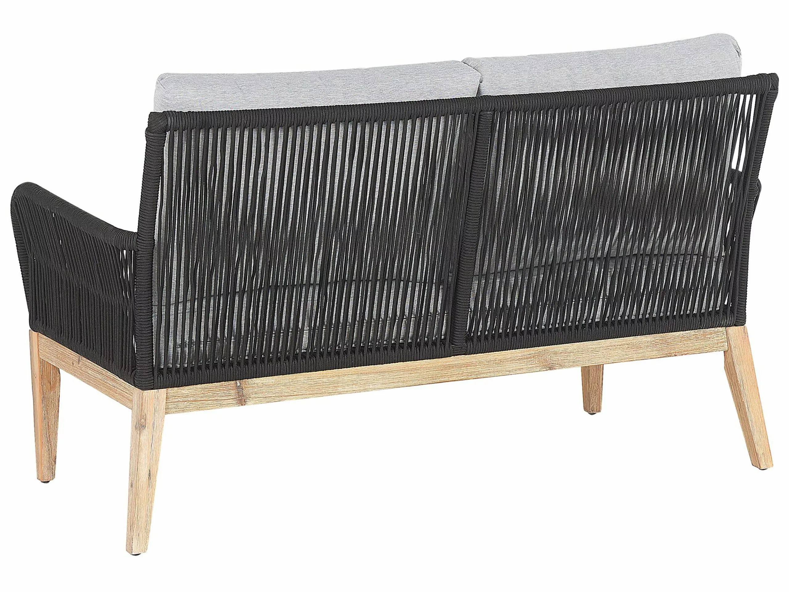 Beliani Loungeset 4-zits Acaciahout Grijs MERANO II - Afbeelding 7