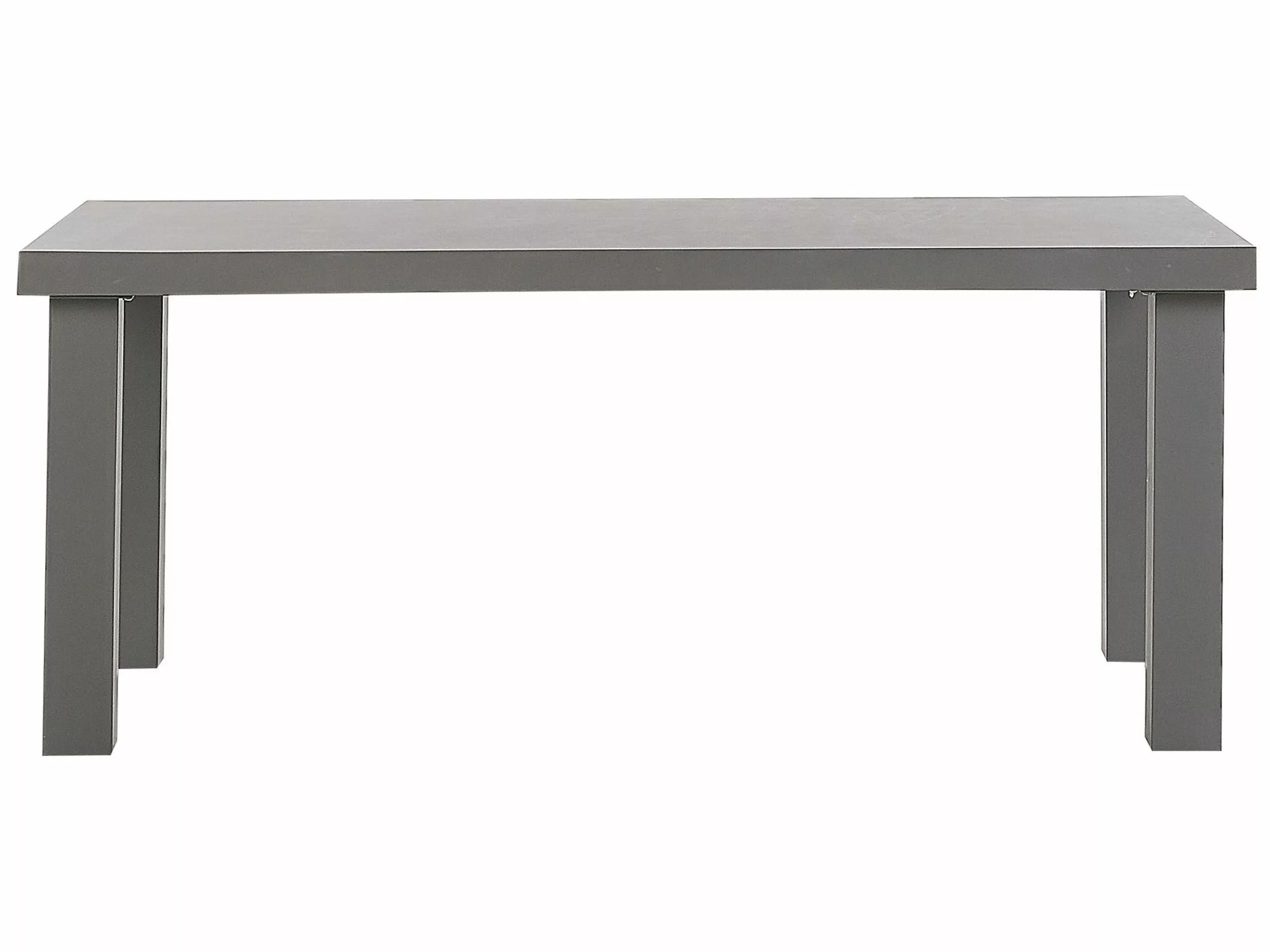 Beliani Tuinset Met 2 U-vormige Banken En Stoelen Betonlook Grijs TARANTO - Afbeelding 4