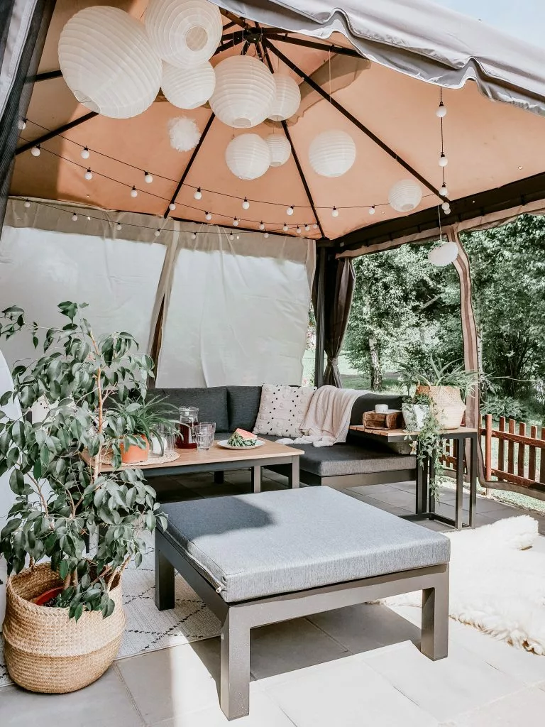 Beliani Loungeset 5-zits Aluminium Zwart MESSINA - Afbeelding 7