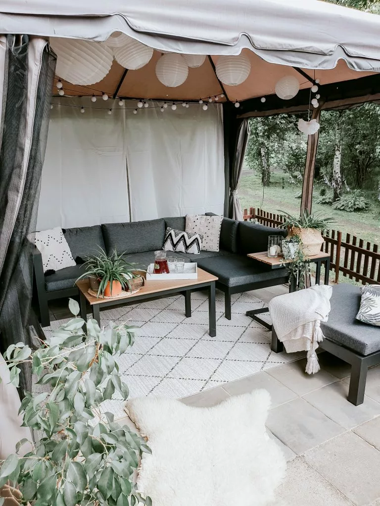 Beliani Loungeset 5-zits Aluminium Zwart MESSINA - Afbeelding 8