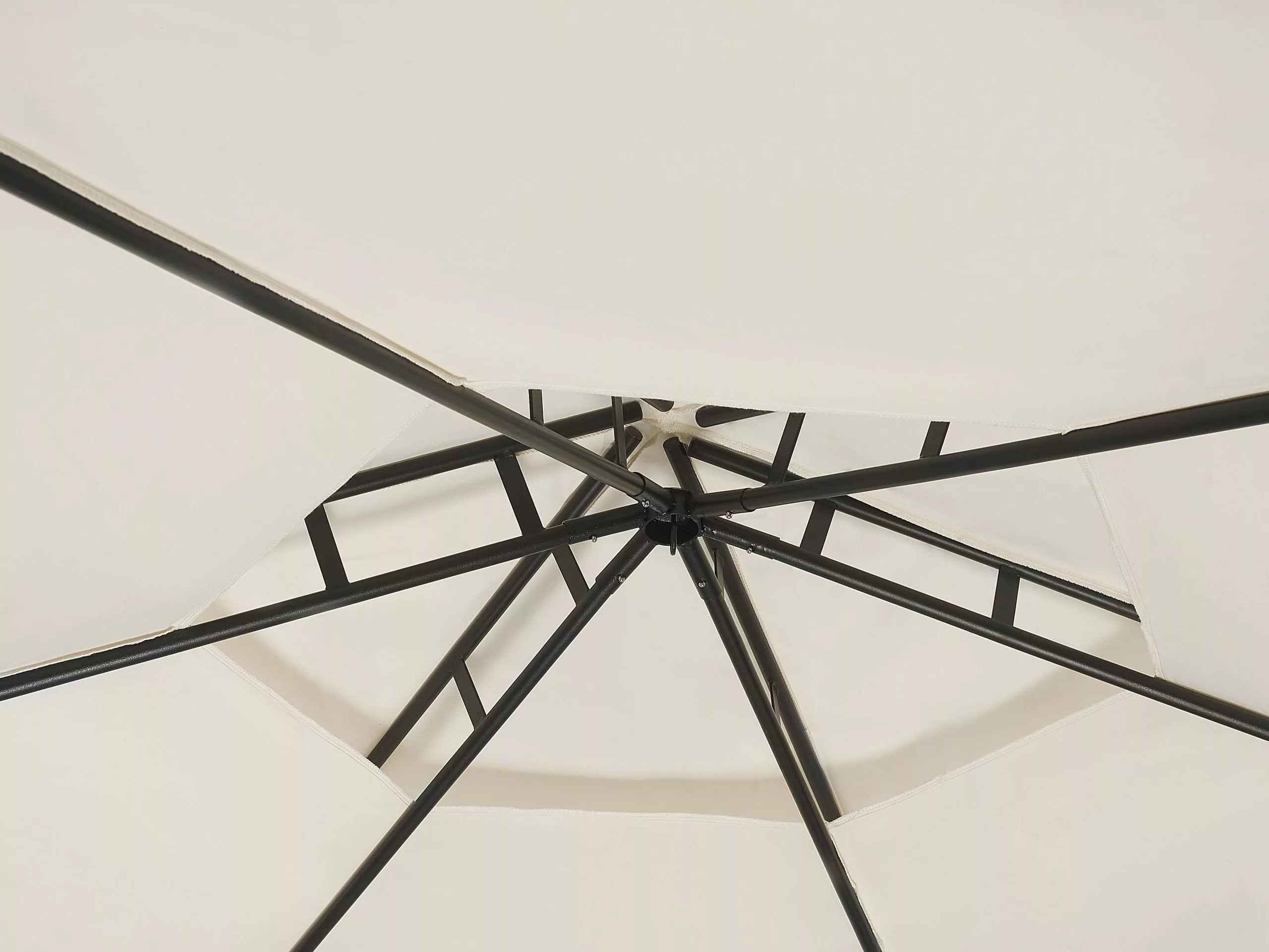 Beliani Paviljoen Staal Beige ⌀ 350 Cm PORTEL - Afbeelding 4