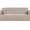 Beliani Tuinbank 3-zits Stof Beige/wit ROVIGO