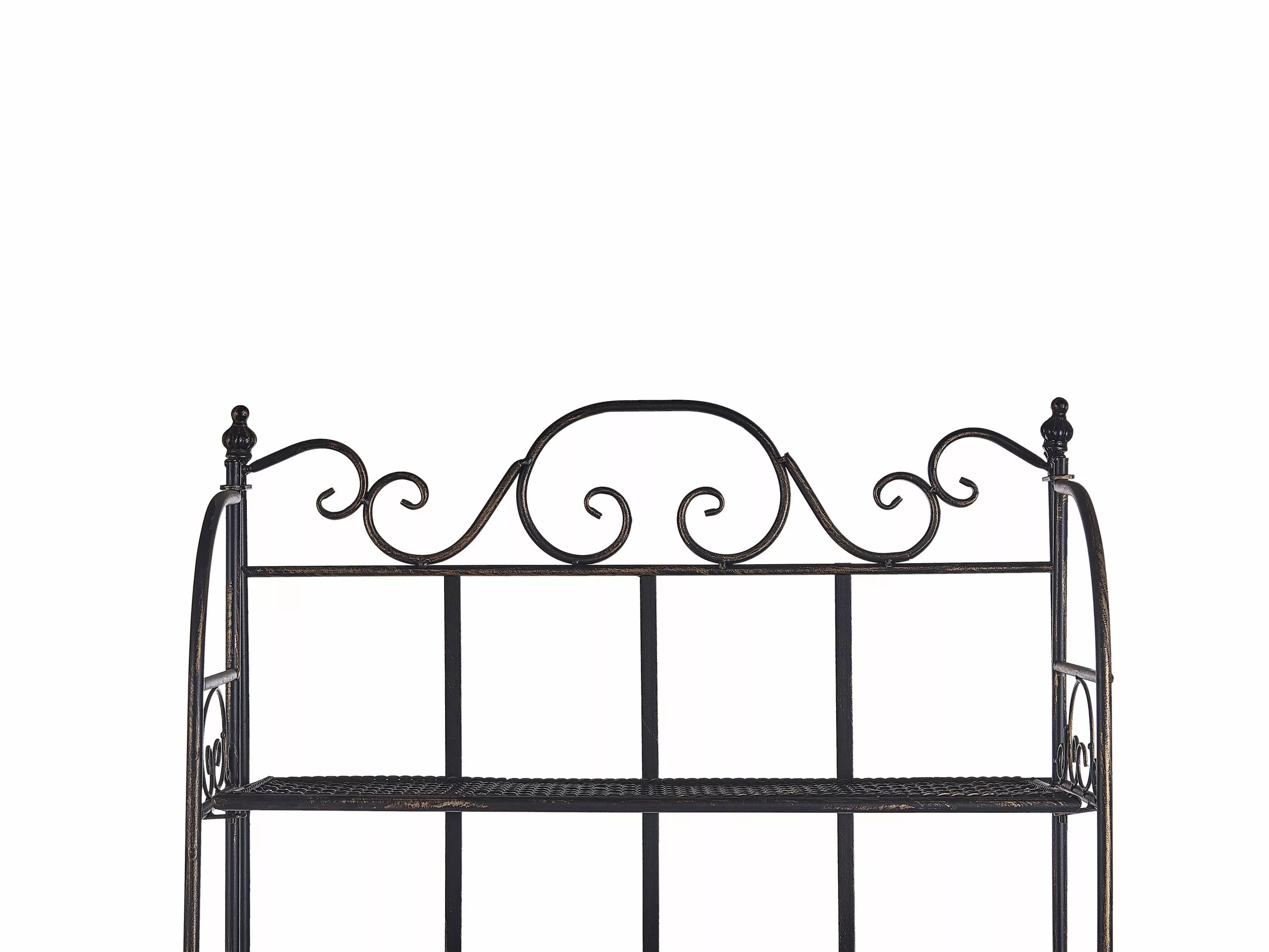 Beliani Tuinkast Inklapbaar Metaal Zwart ISERNIA - Afbeelding 10