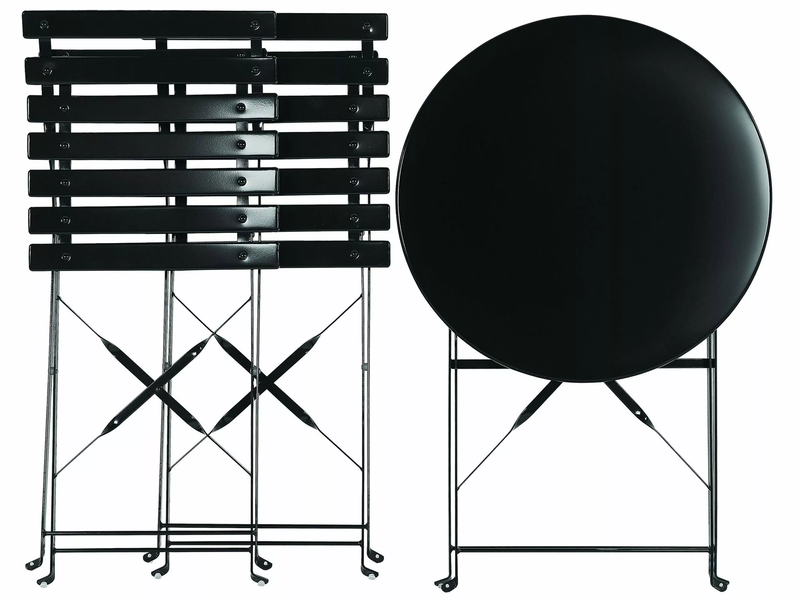 Beliani Balkonset Metaal Zwart FIORI - Afbeelding 8