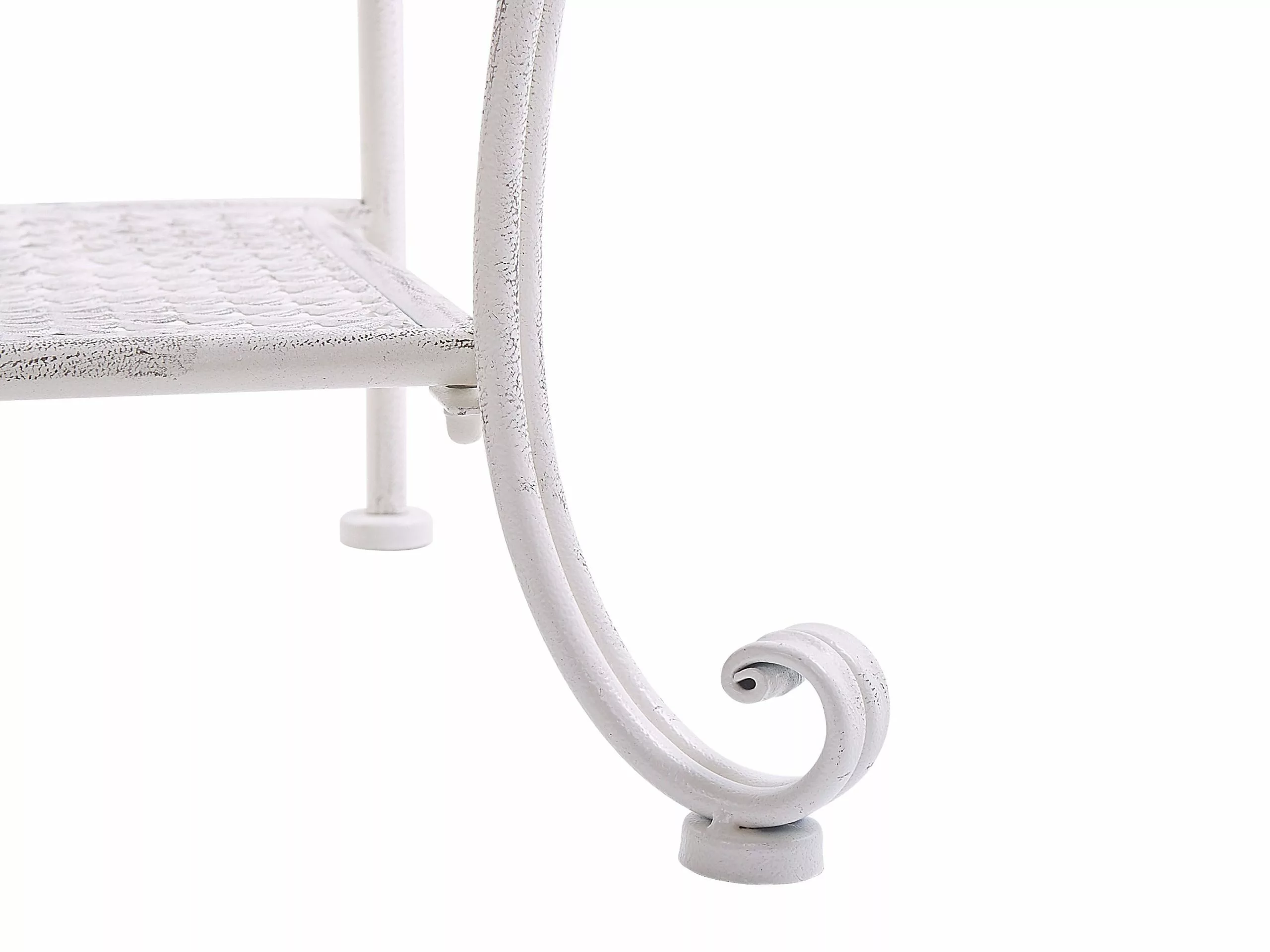 Beliani Tuinkast Inklapbaar Metaal Beige PAVONA - Afbeelding 9