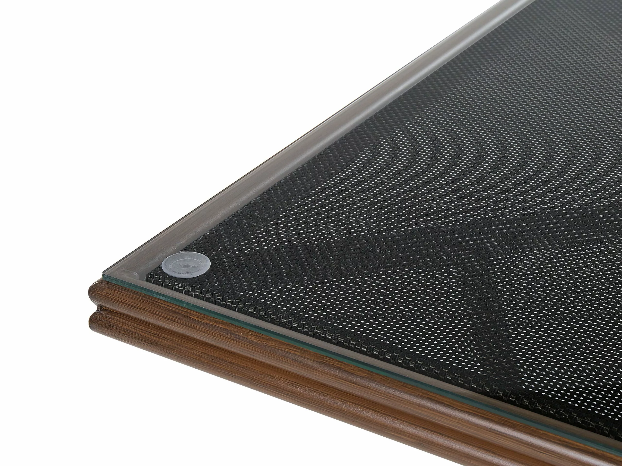 Beliani Tuintafel Aluminium Zwart/donkerbruin 80 X 80 Cm CASPRI - Afbeelding 5