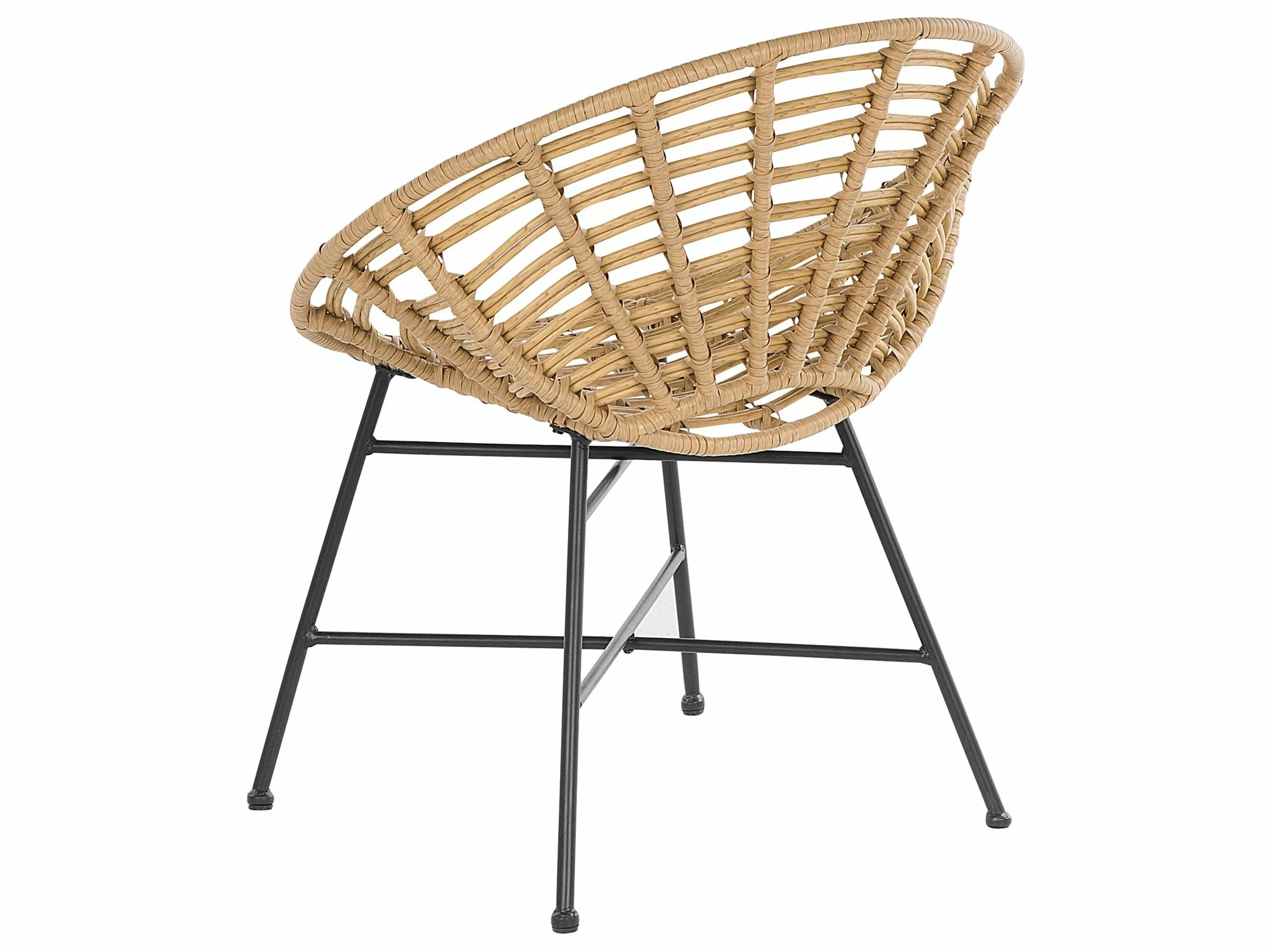 Beliani Stoel Set Van 2 Rotan Natuurlijk ACERRA - Afbeelding 6