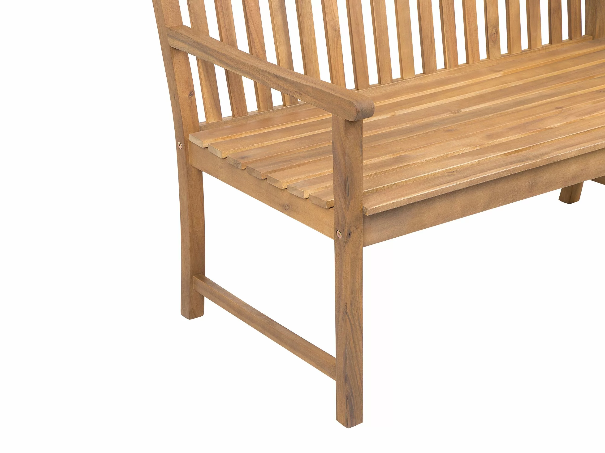 Beliani Tuinbank Acaciahout Lichtbruin VIVARA - Afbeelding 6