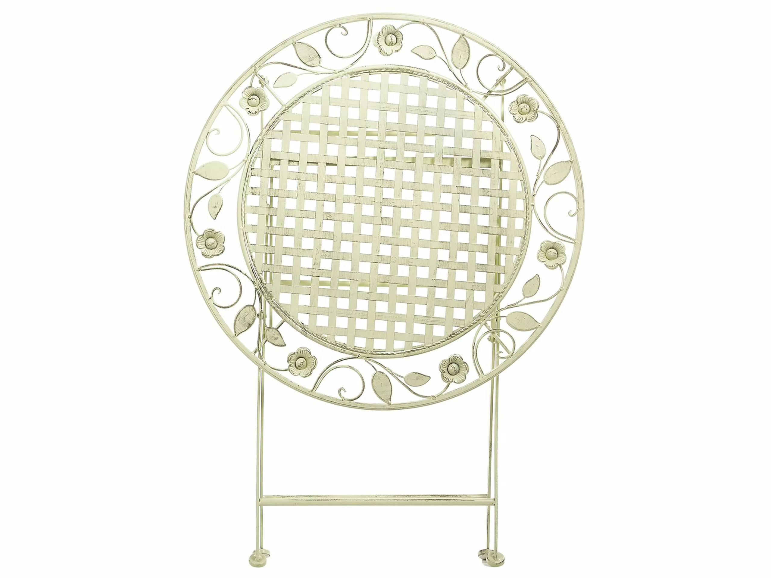 Beliani Balkontafel Inklapbaar Metaal Lichtgroen 70 Cm BIVIO - Afbeelding 3