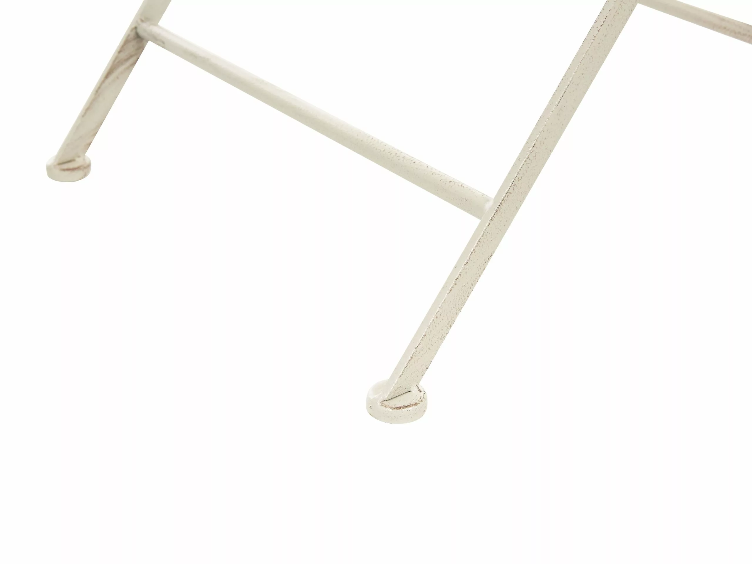 Beliani Balkontafel Inklapbaar Metaal Cremewit 90 Cm BIVIO - Afbeelding 5