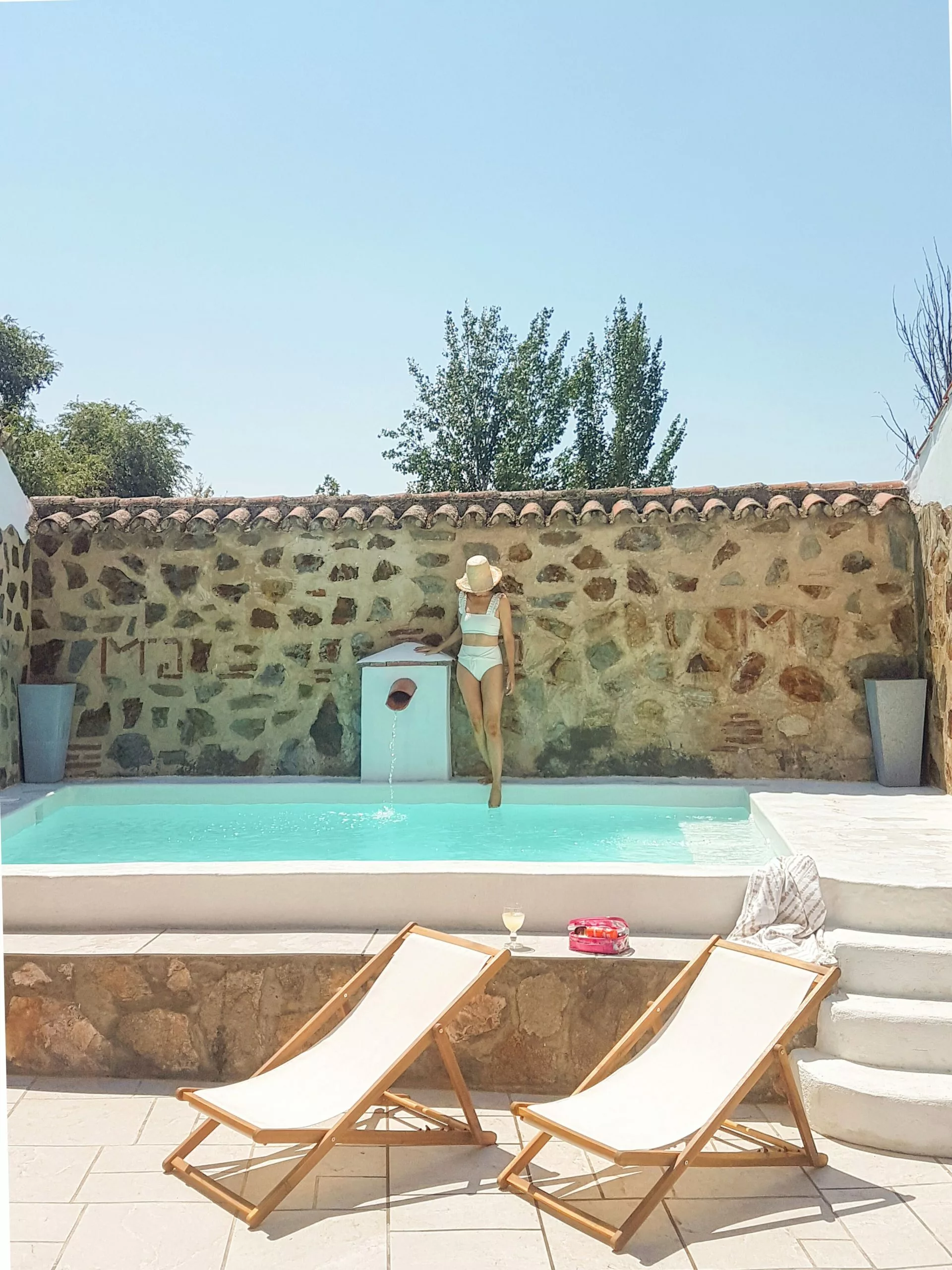 Beliani Ligstoel Acaciahout Beige AVELLINO - Afbeelding 7