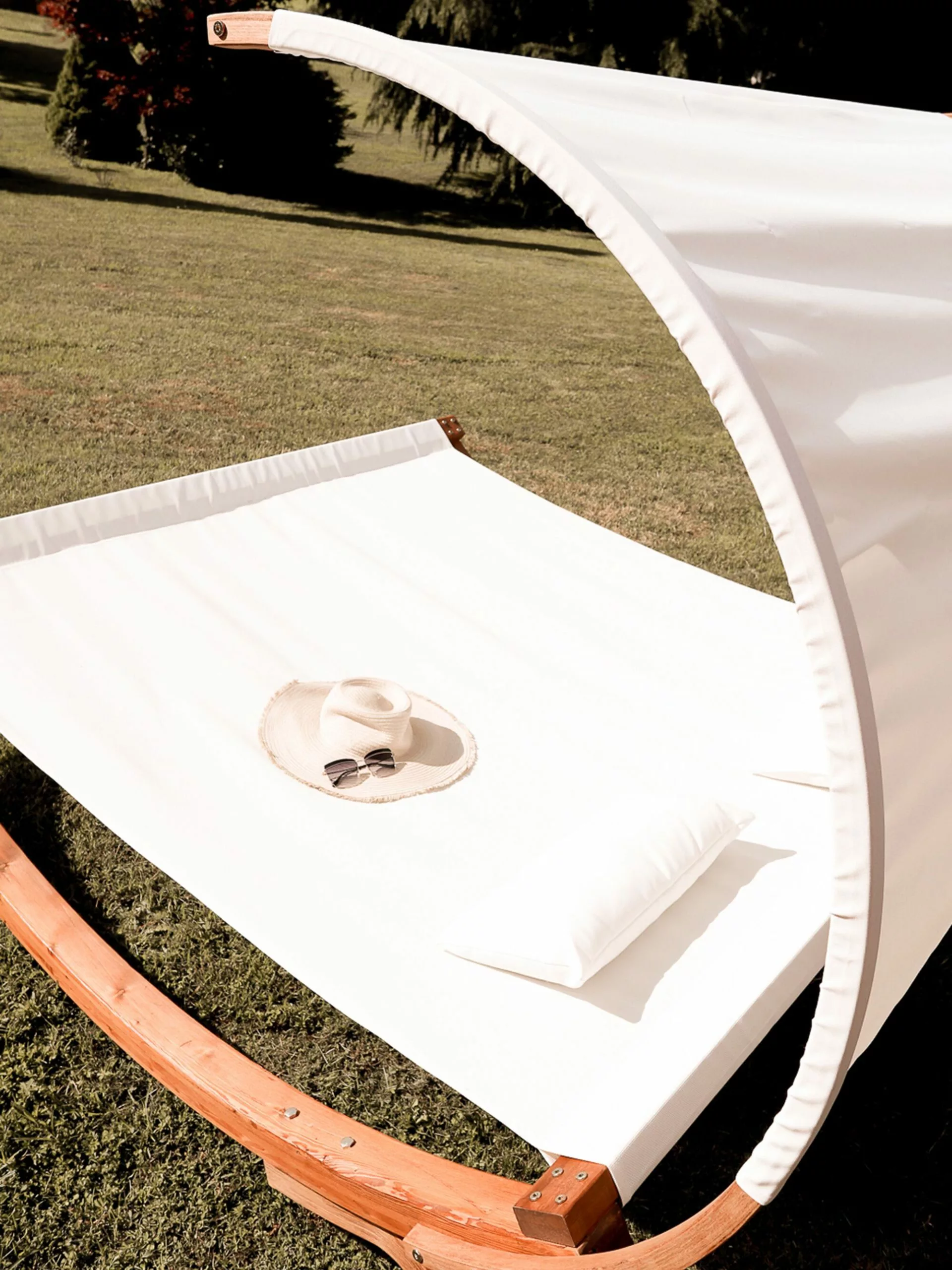 Beliani Ligstoel Voor 2 Personen Beige TERAMO - Afbeelding 7