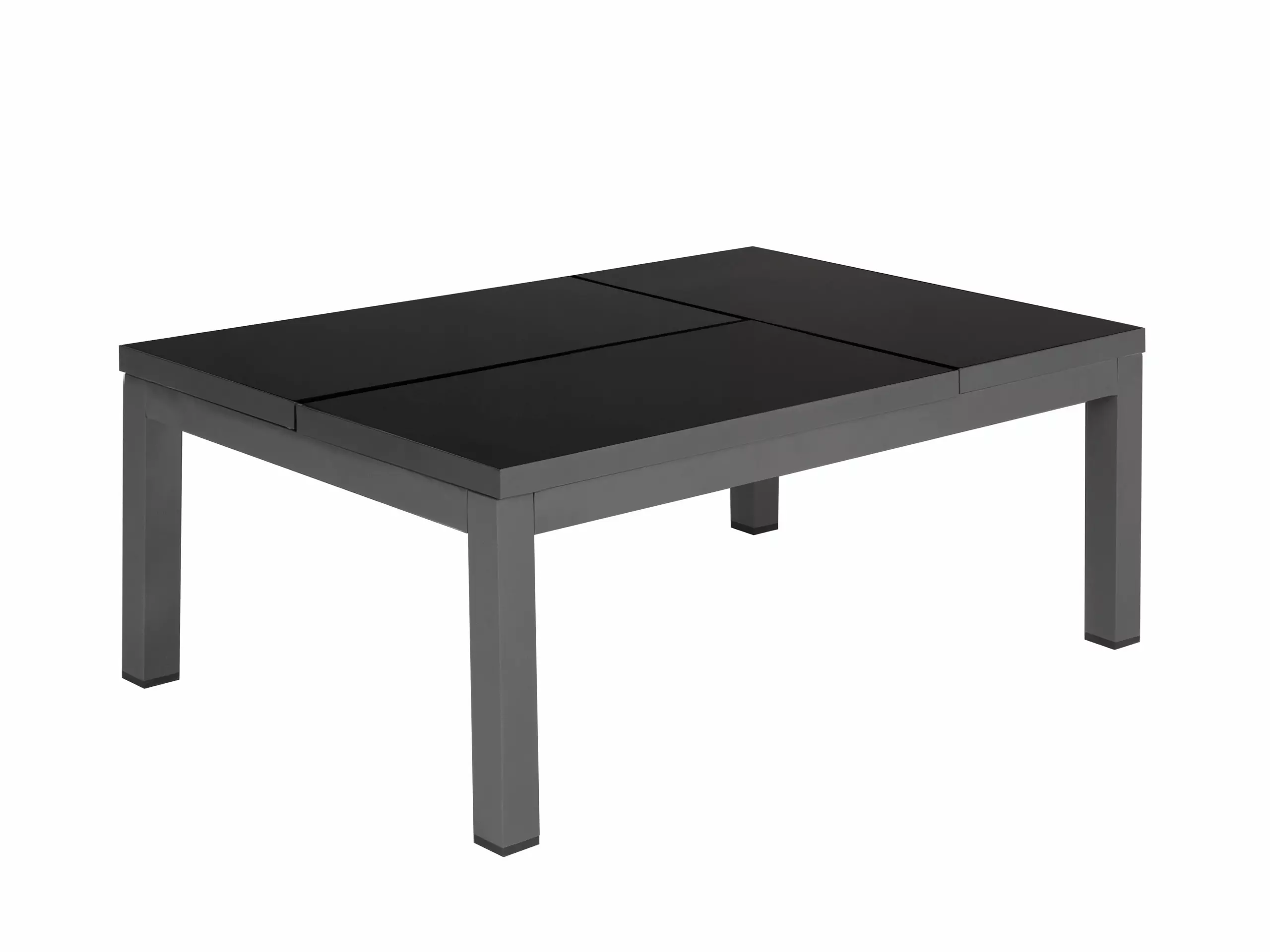 Beliani Loungeset 6-zits Aluminium Grijs/zwart FORANO - Afbeelding 9