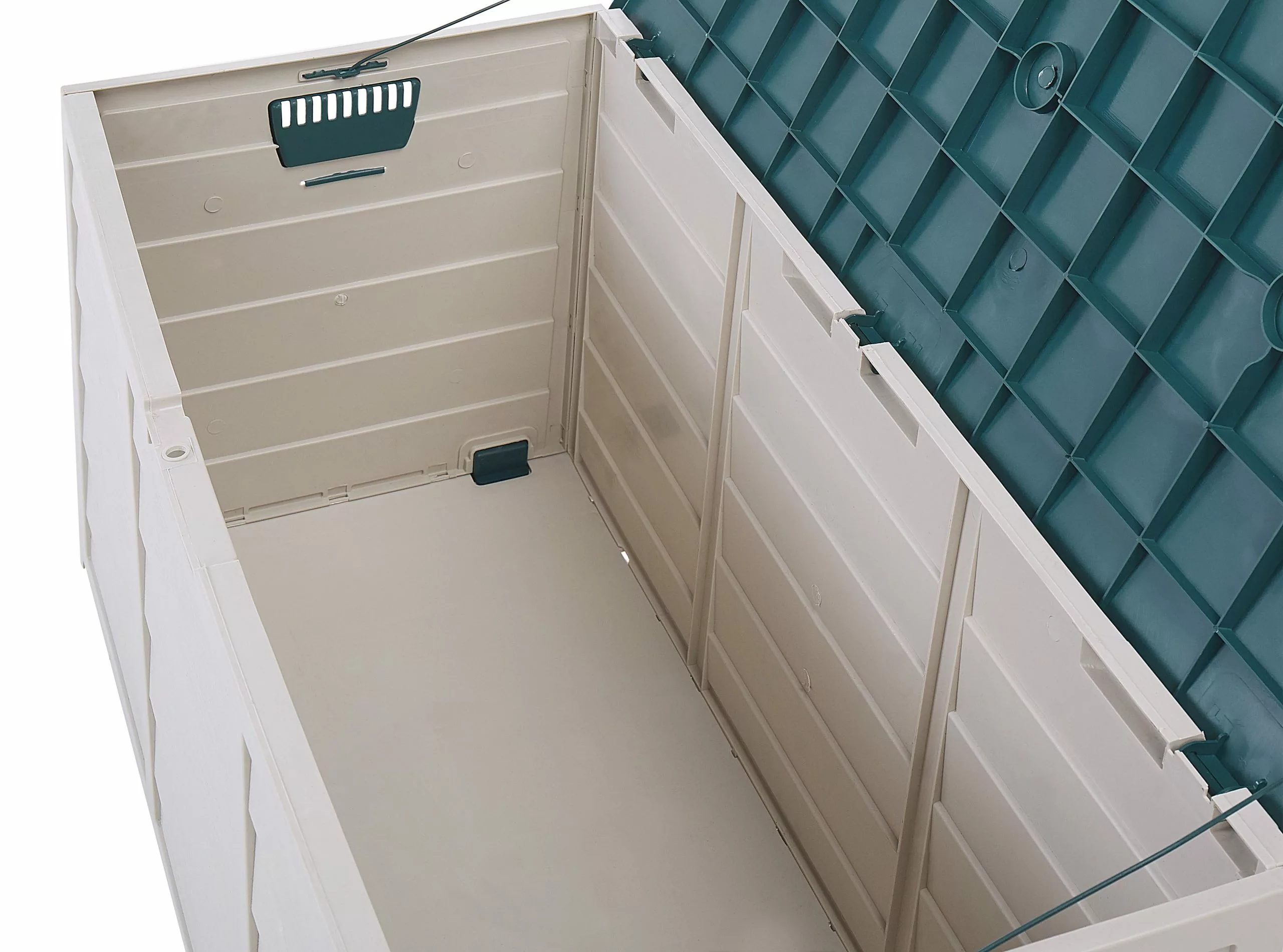 Beliani Kussenbox Kunststof Beige/groen 112 X 50 Cm LOCARNO - Afbeelding 5