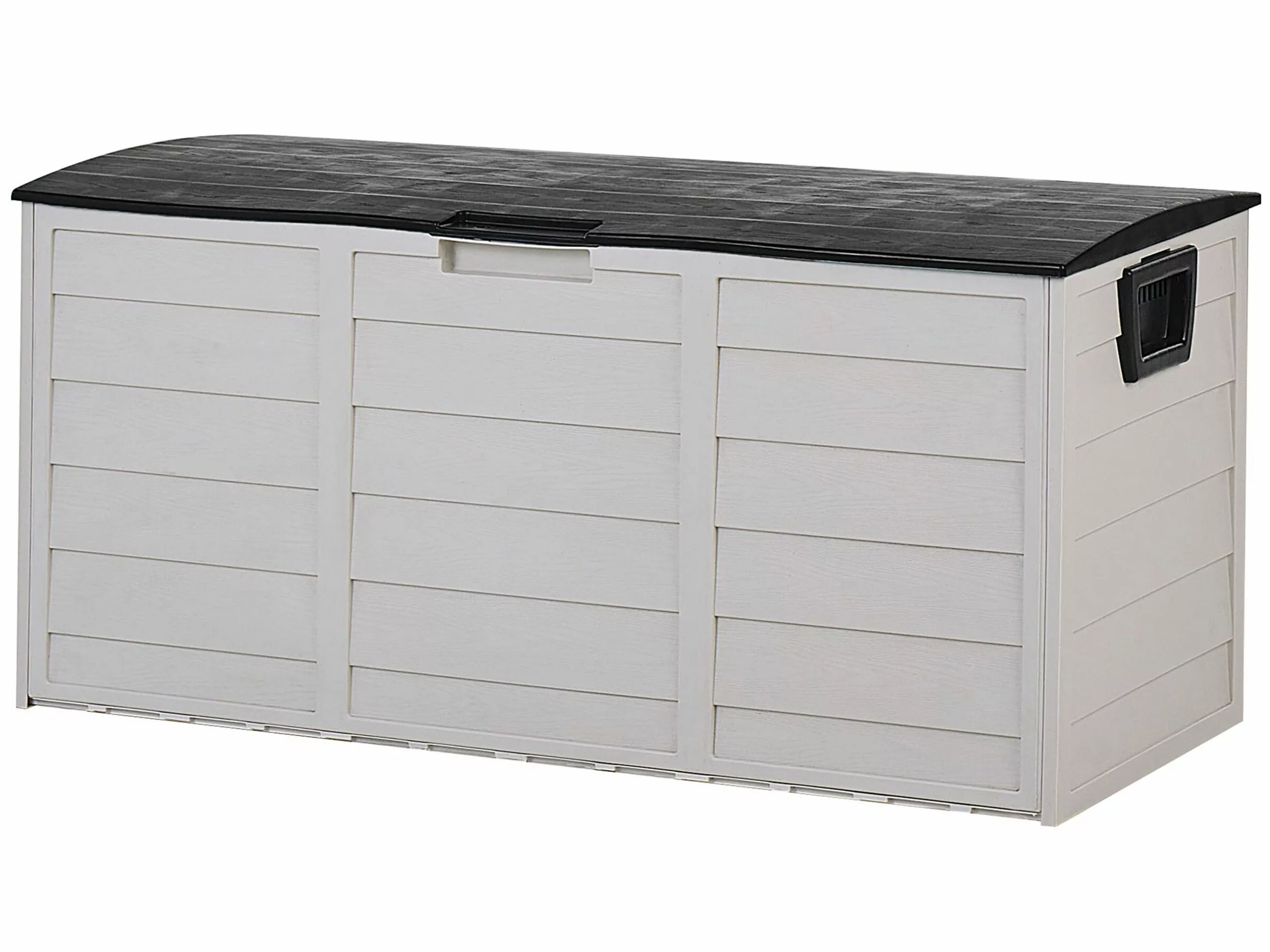 Beliani Kussenbox Kunststof Beige/zwart 112 X 50 Cm LOCARNO - Afbeelding 3